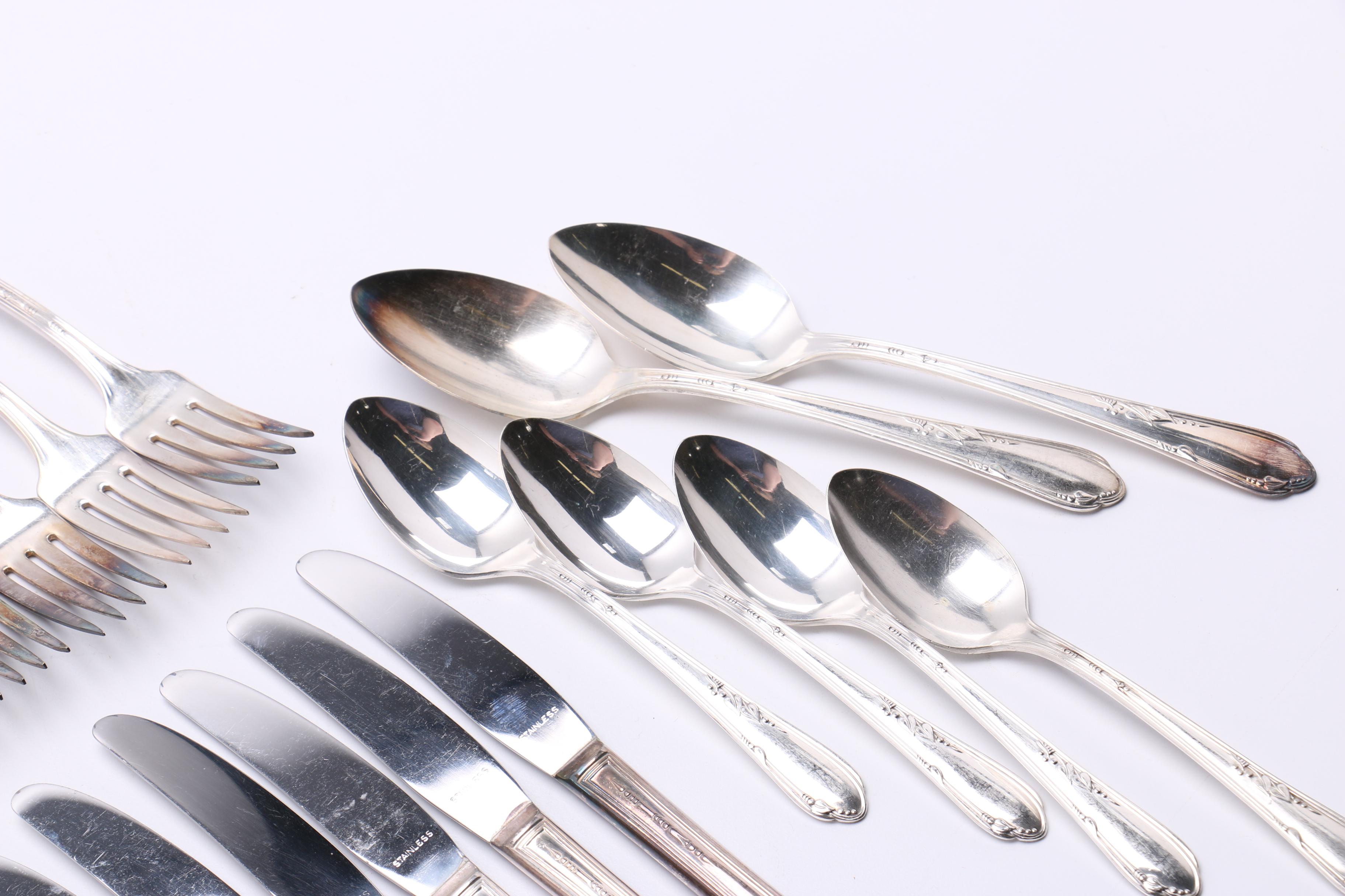 W. A. Rogers Plus Oneida Ltd. Silver Plate Flatware