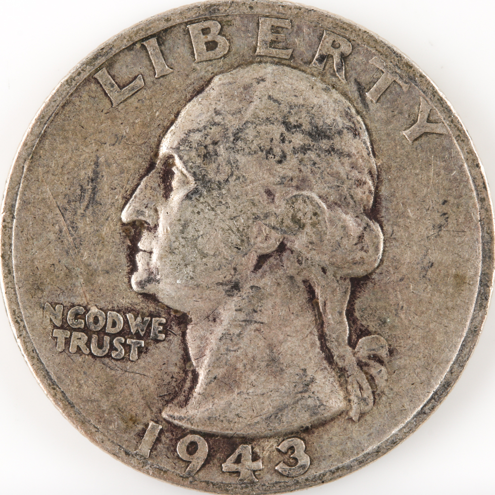 Four Washington Silver Quarters