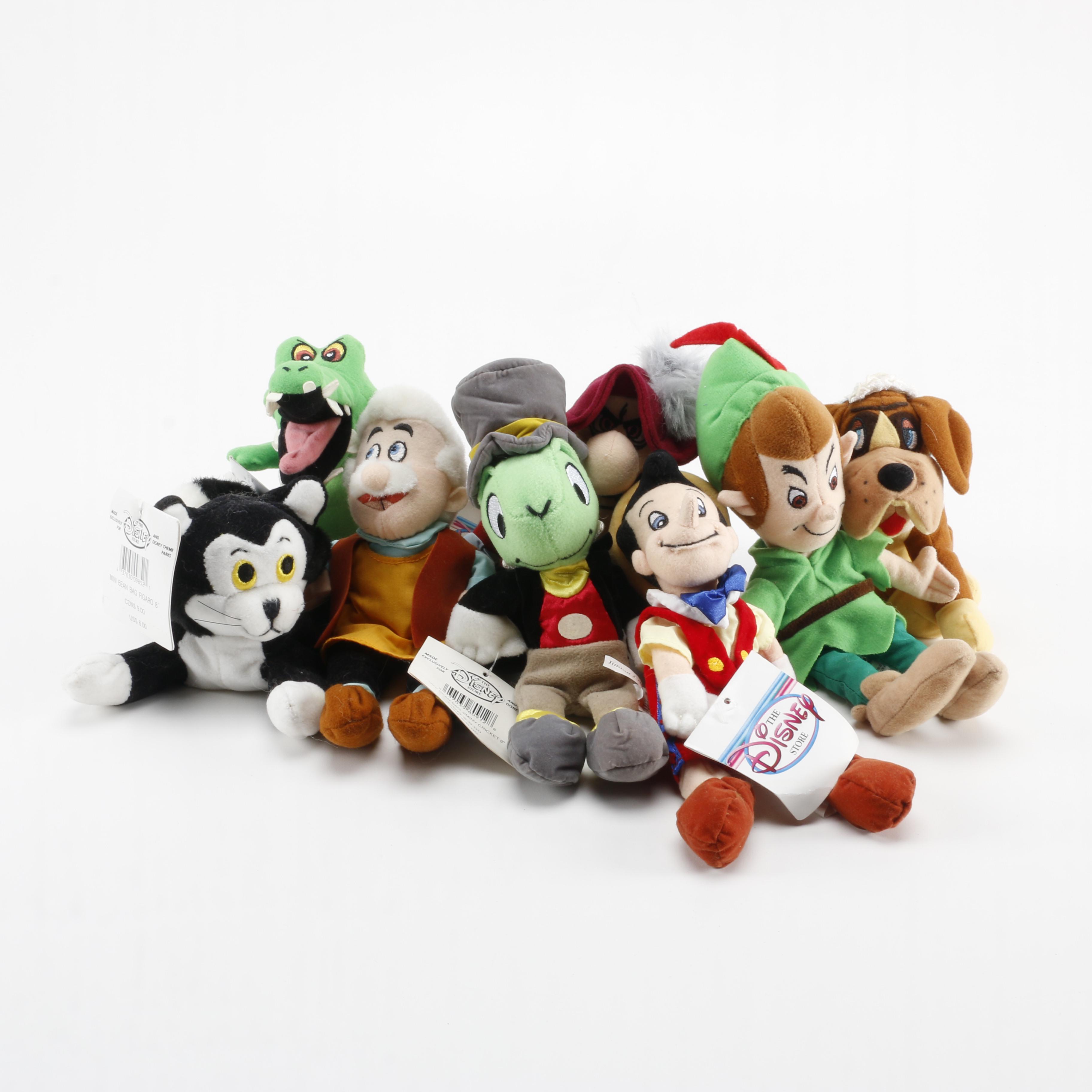 Walt Disney's Pinocchio and Peter Pan Plush Toys