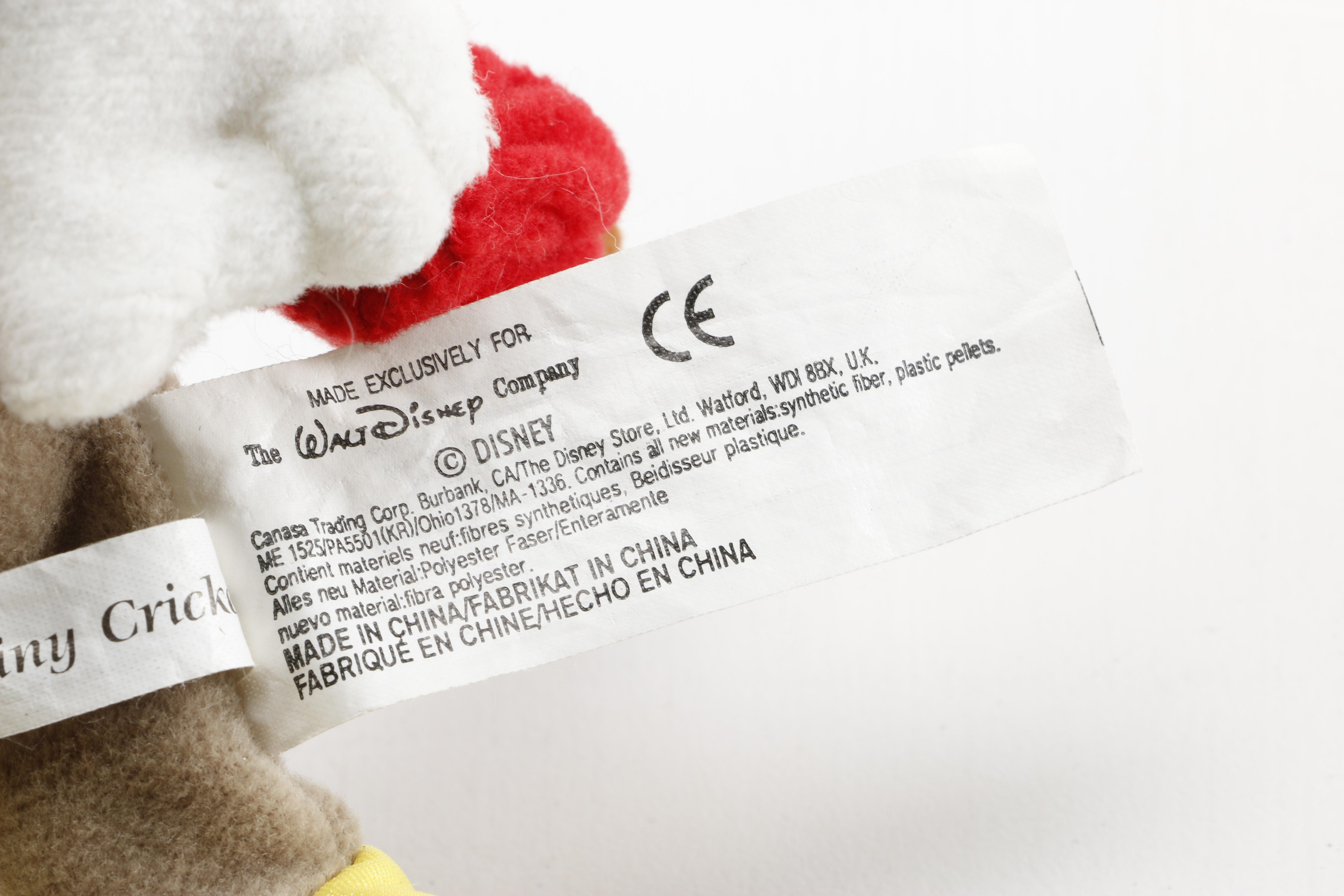 Walt Disney's Pinocchio and Peter Pan Plush Toys