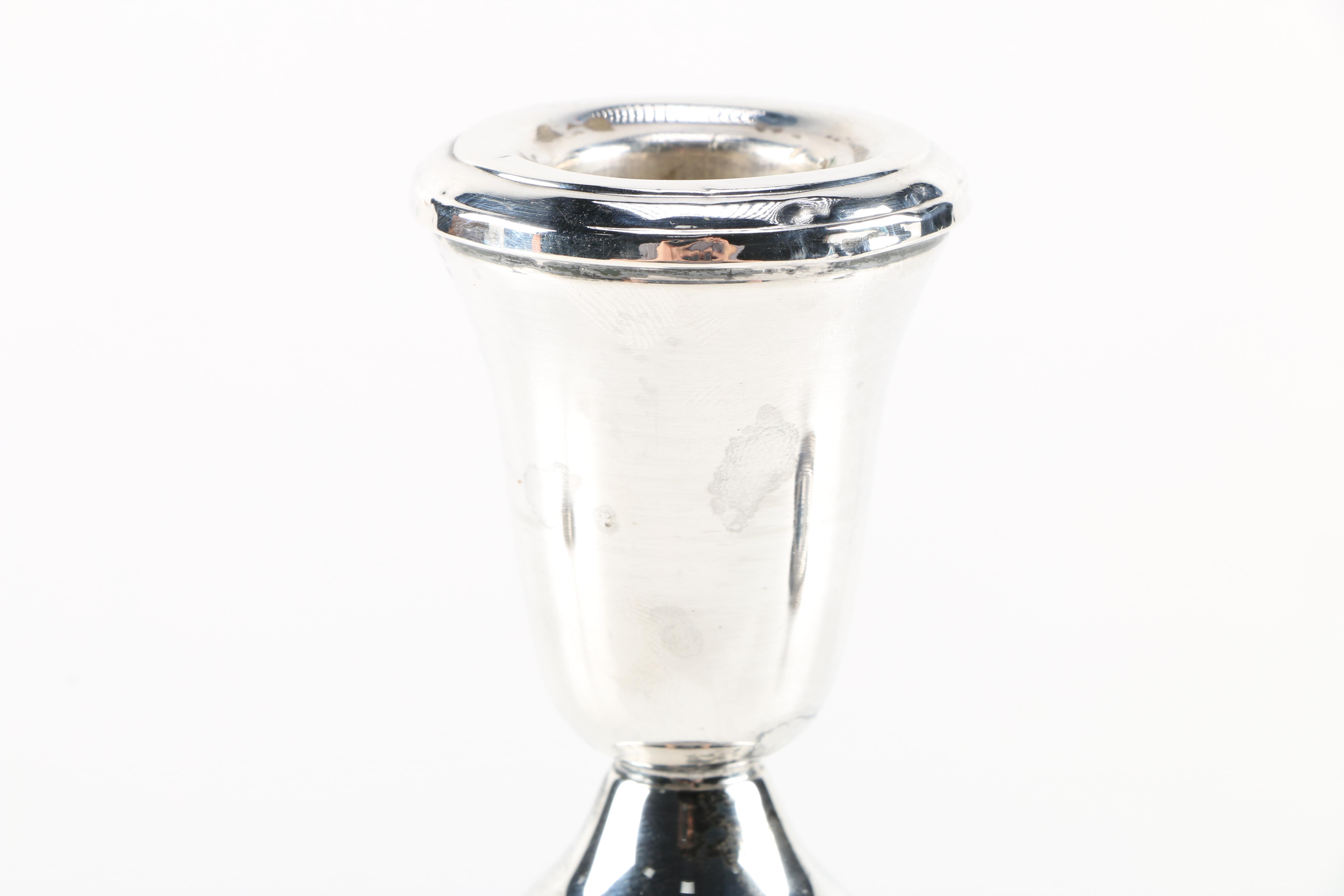 Garden Silversmiths and National Silver Company Sterling Candle Holders