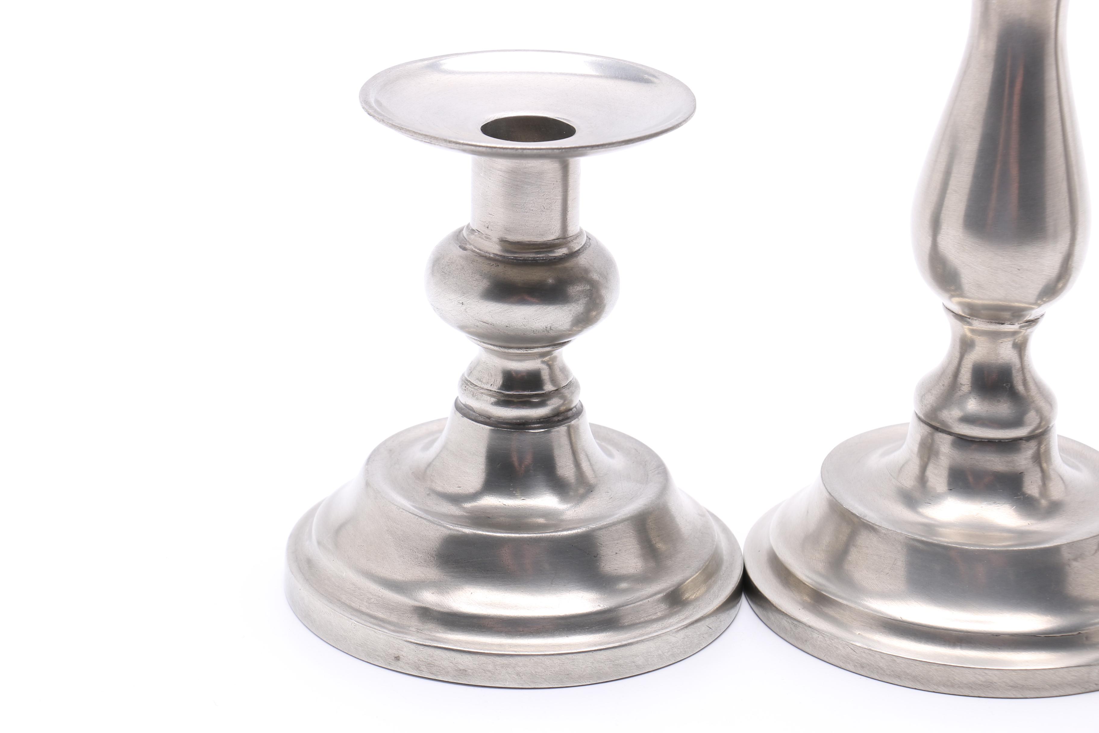 Pewter Candlestick Holders