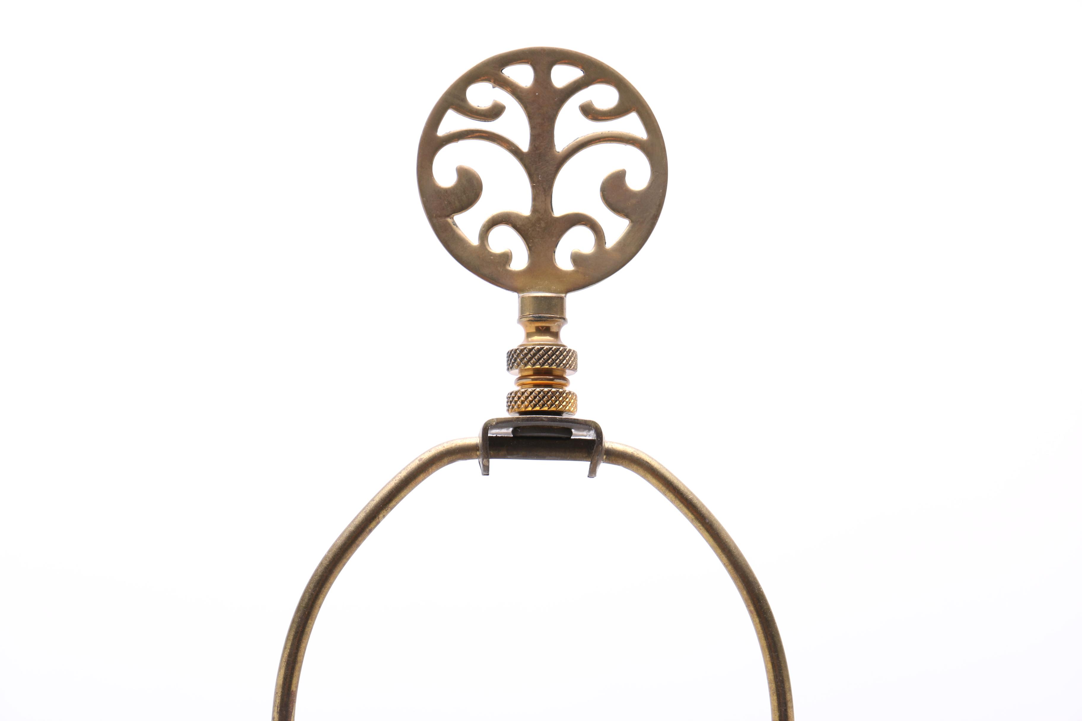 Floral Glass Table Lamp