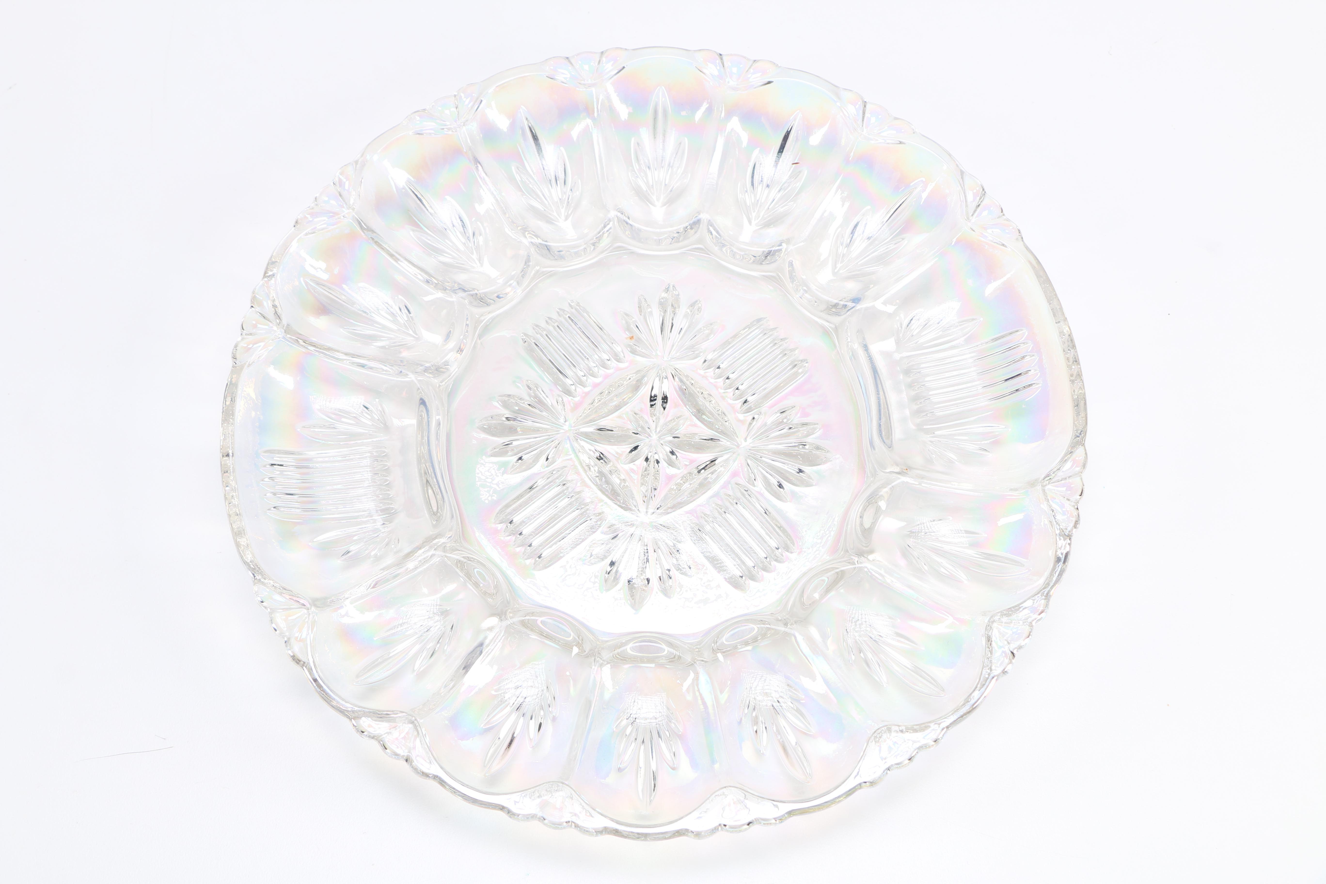 Group of Vintage Tableware Including Indiana Glass Carnival Glass