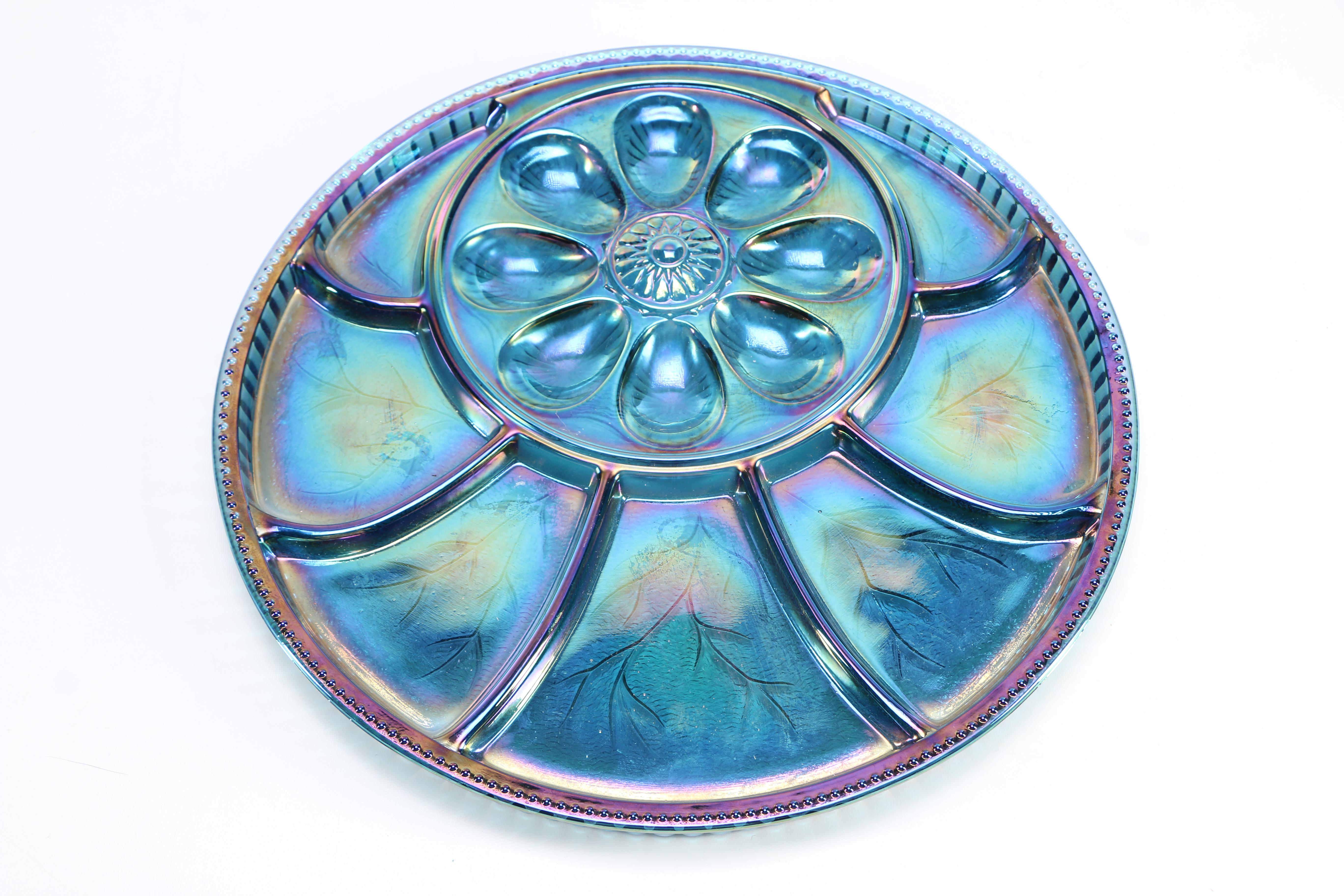 Group of Vintage Tableware Including Indiana Glass Carnival Glass