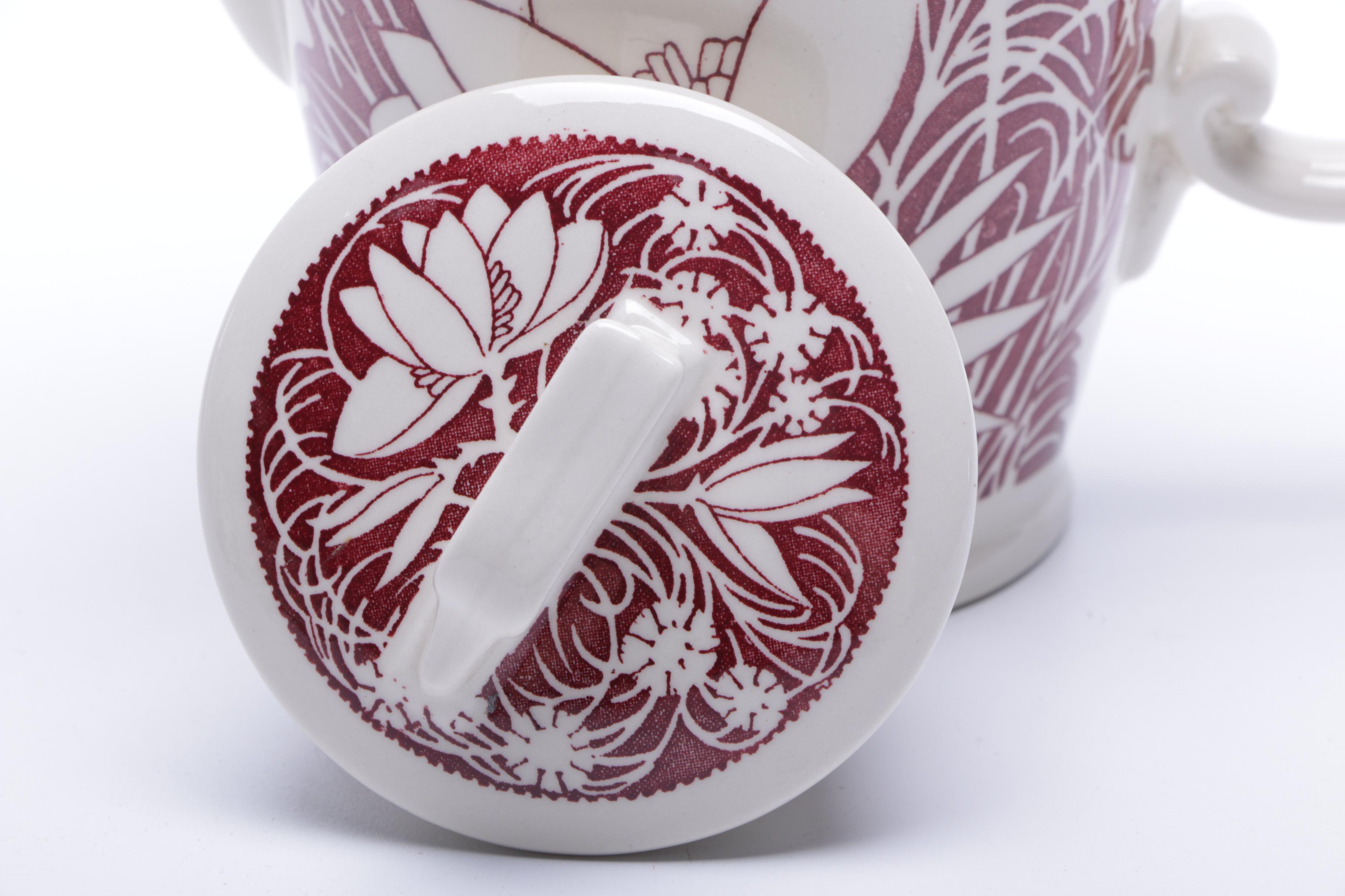 Vintage Vernon Kilns "Hawaiian Flowers" Coffee Pot Set