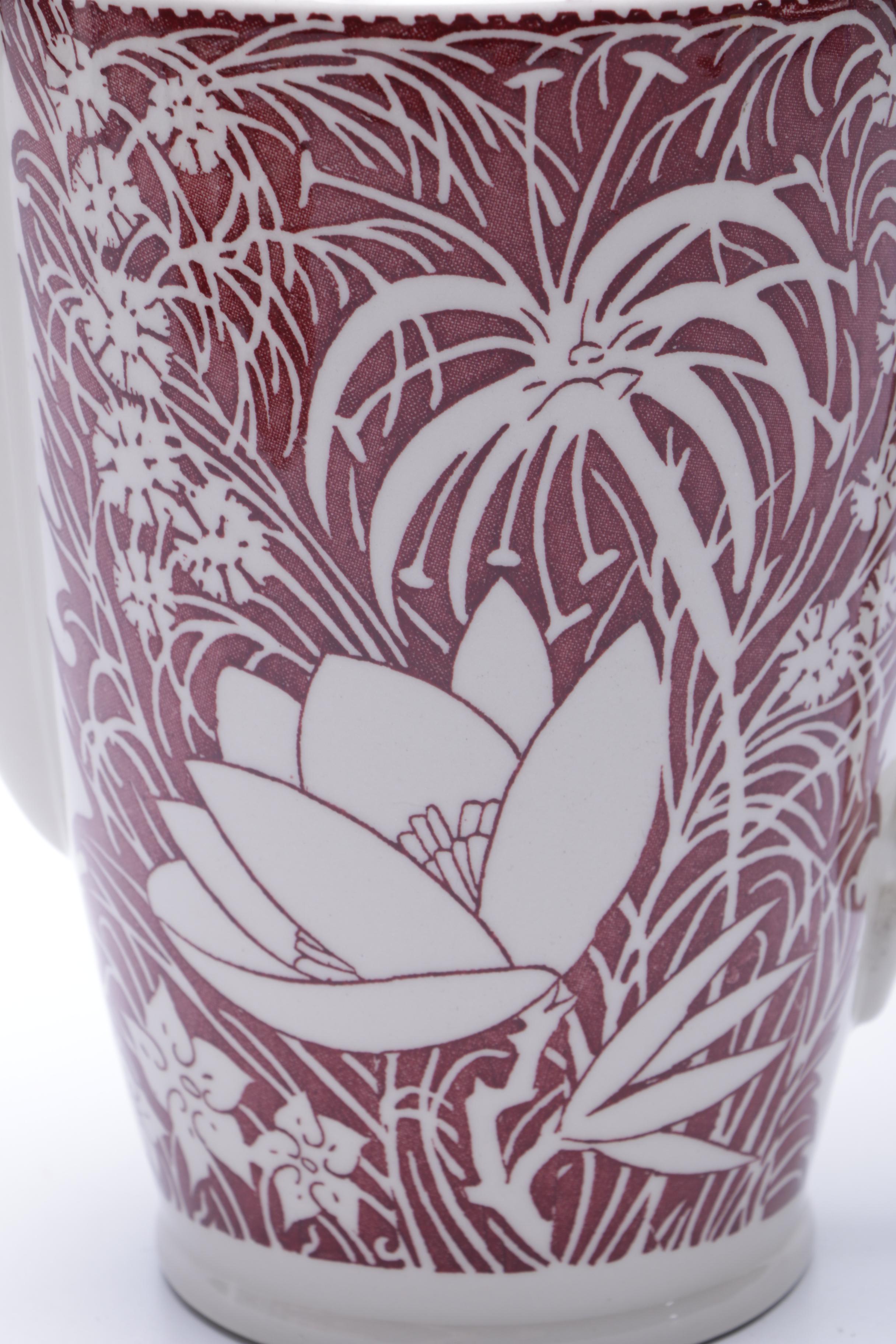 Vintage Vernon Kilns "Hawaiian Flowers" Coffee Pot Set