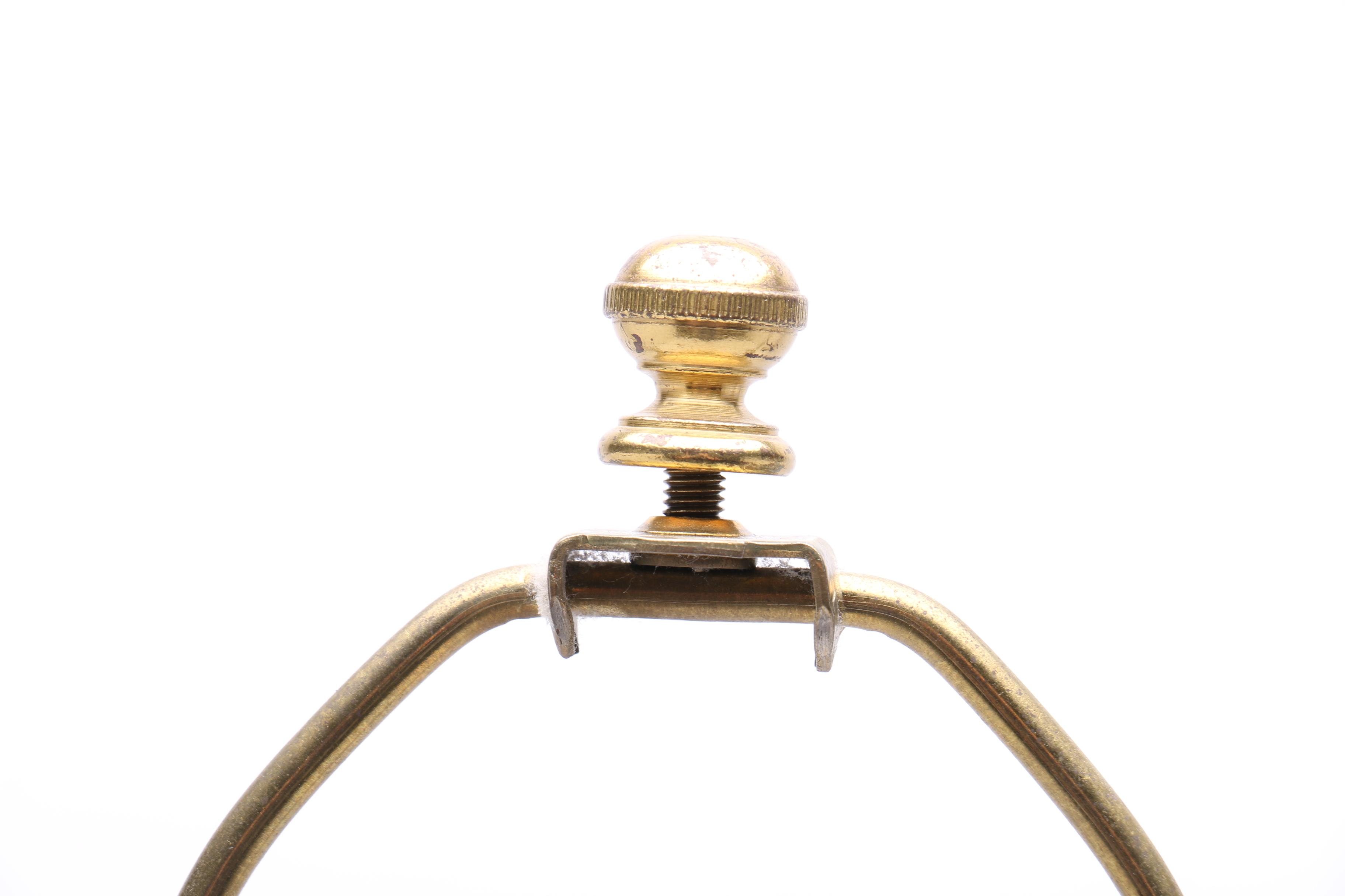 Candlestick Style Brass Table Lamps