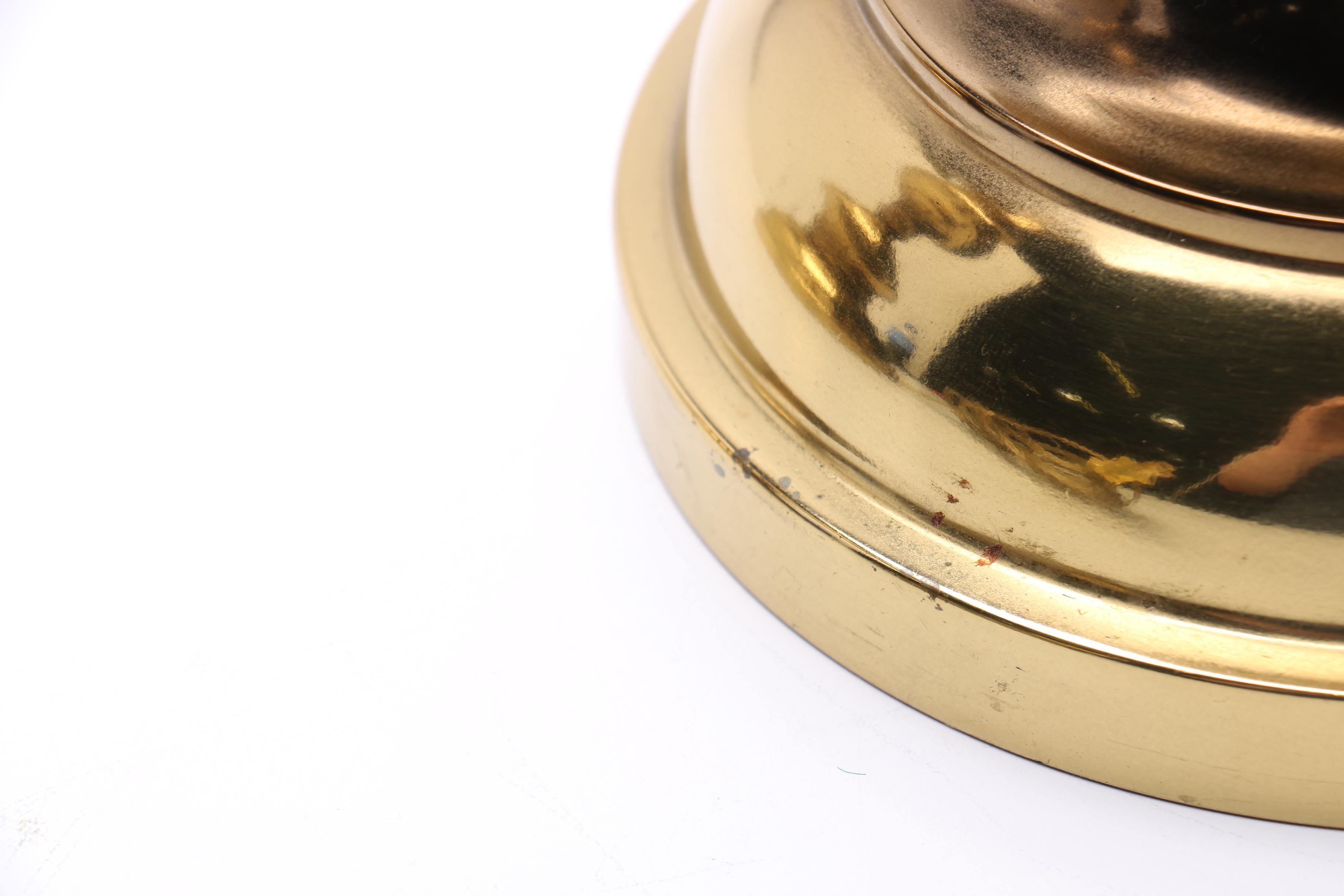 Candlestick Style Brass Table Lamps