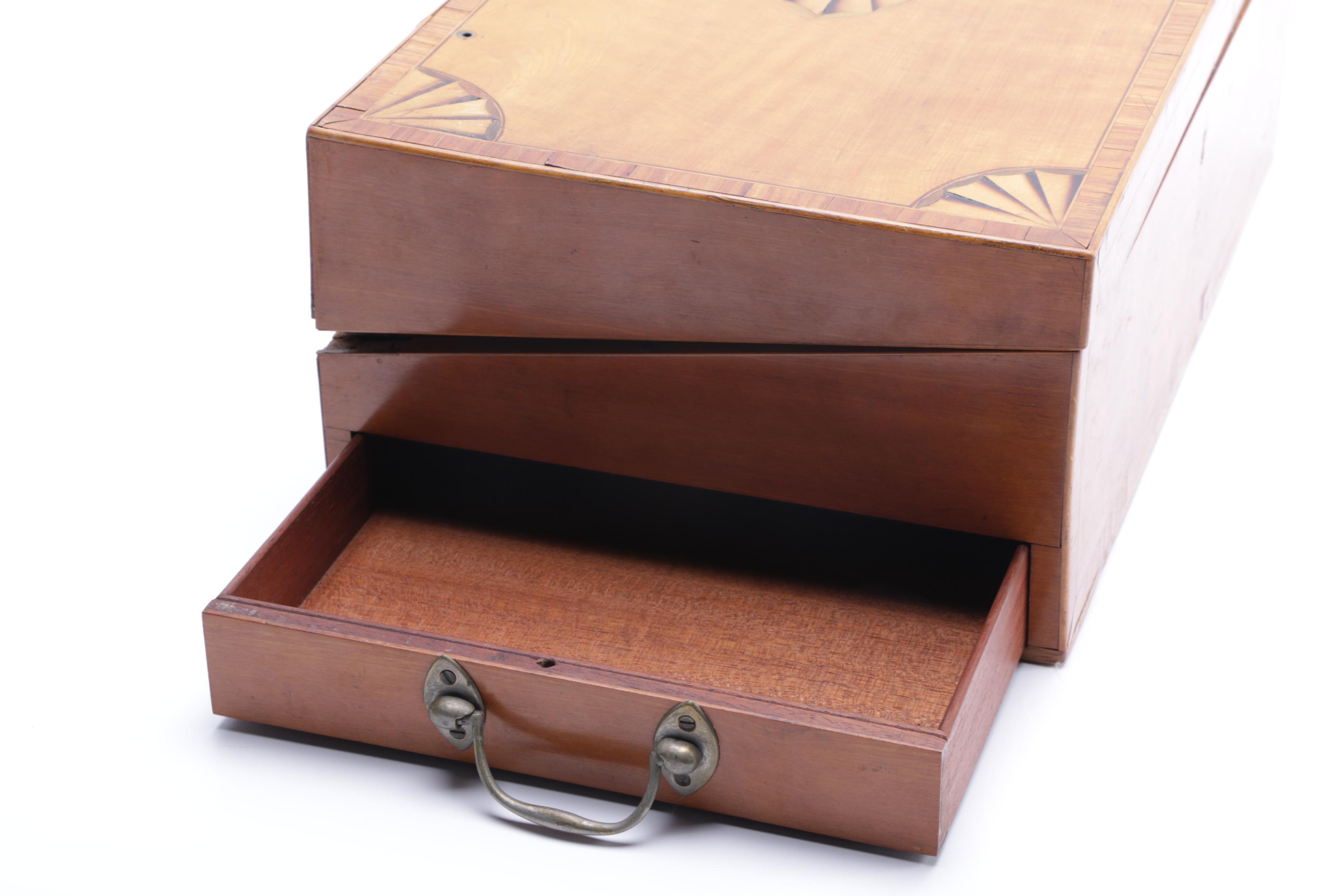 Antique Inlaid Lap Desk