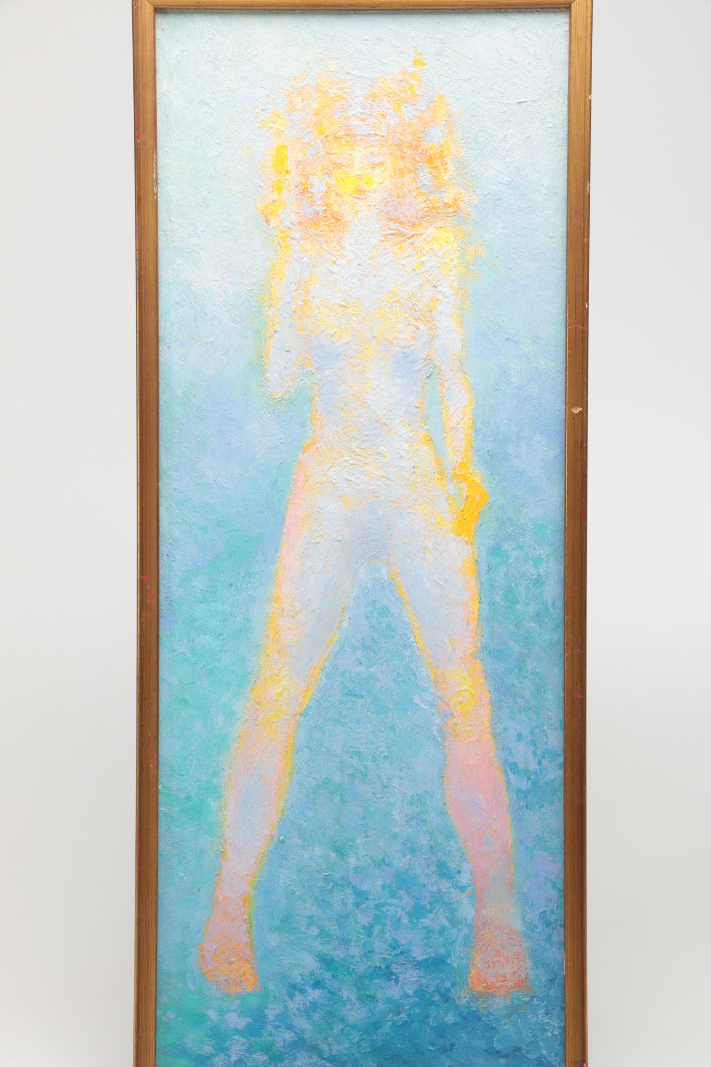 Schwinger Oil Painting of Abstract Figure Study