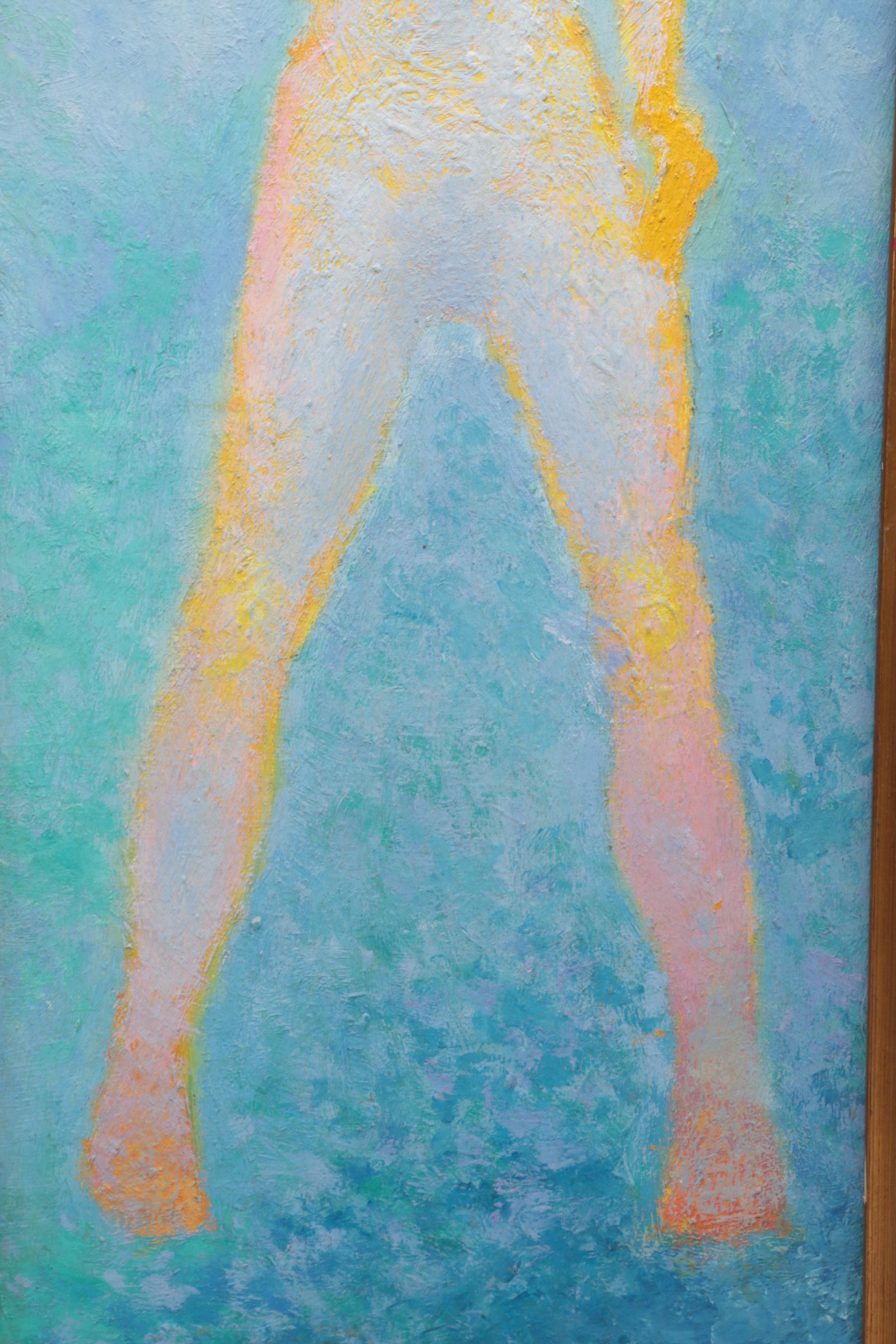 Schwinger Oil Painting of Abstract Figure Study