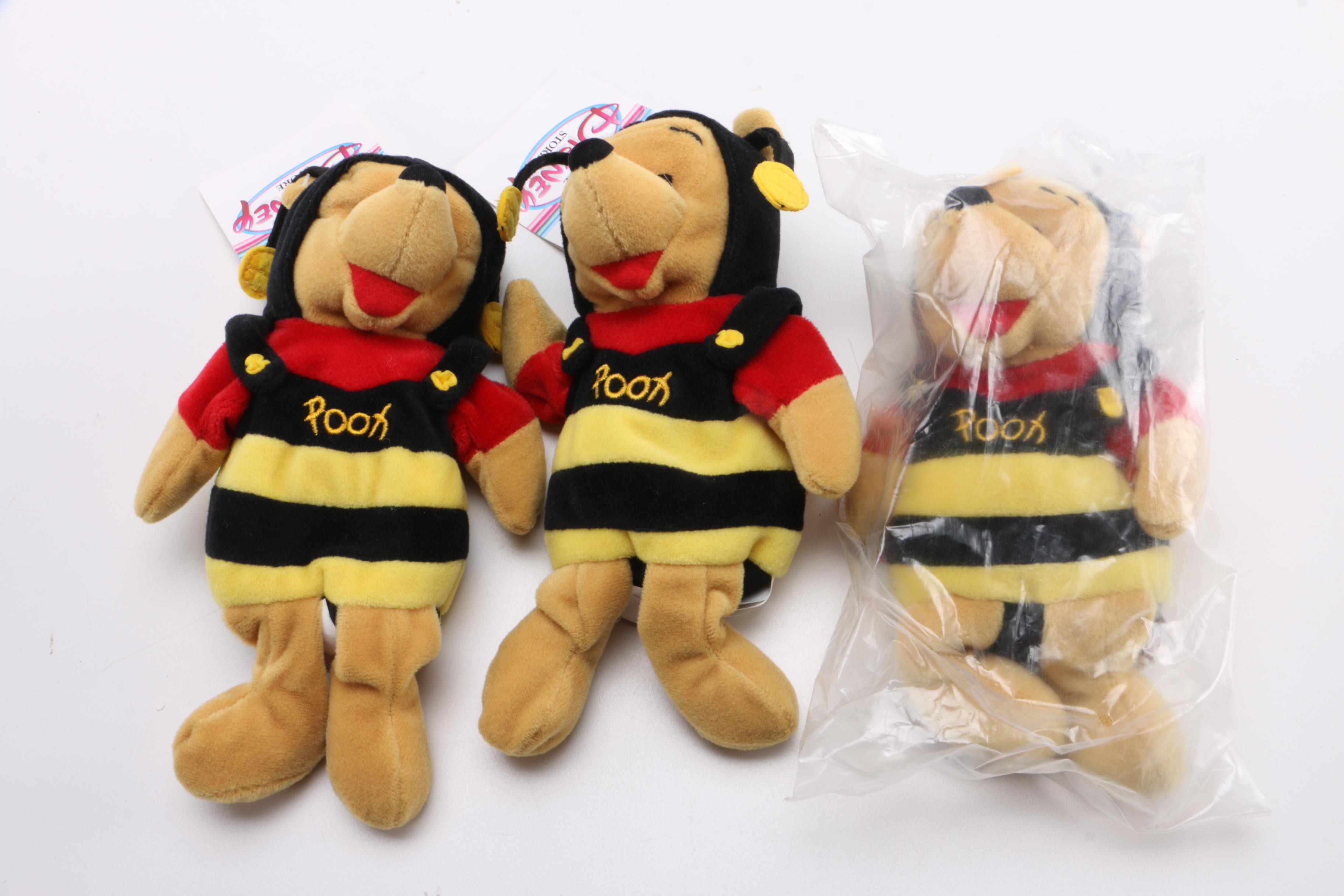Walt Disney Bumble Bee Winnie-the-Pooh Plush Toys