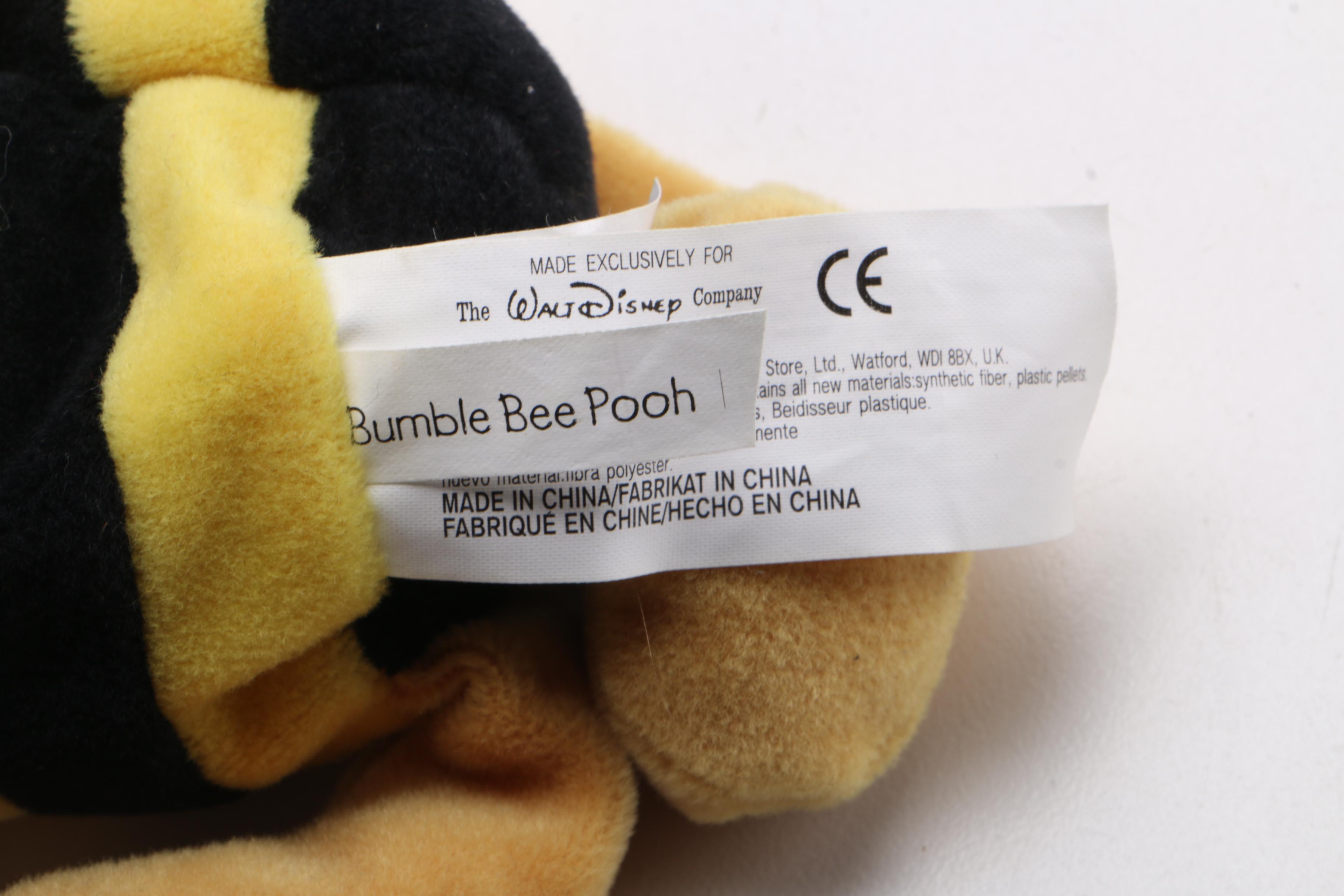 Walt Disney Bumble Bee Winnie-the-Pooh Plush Toys