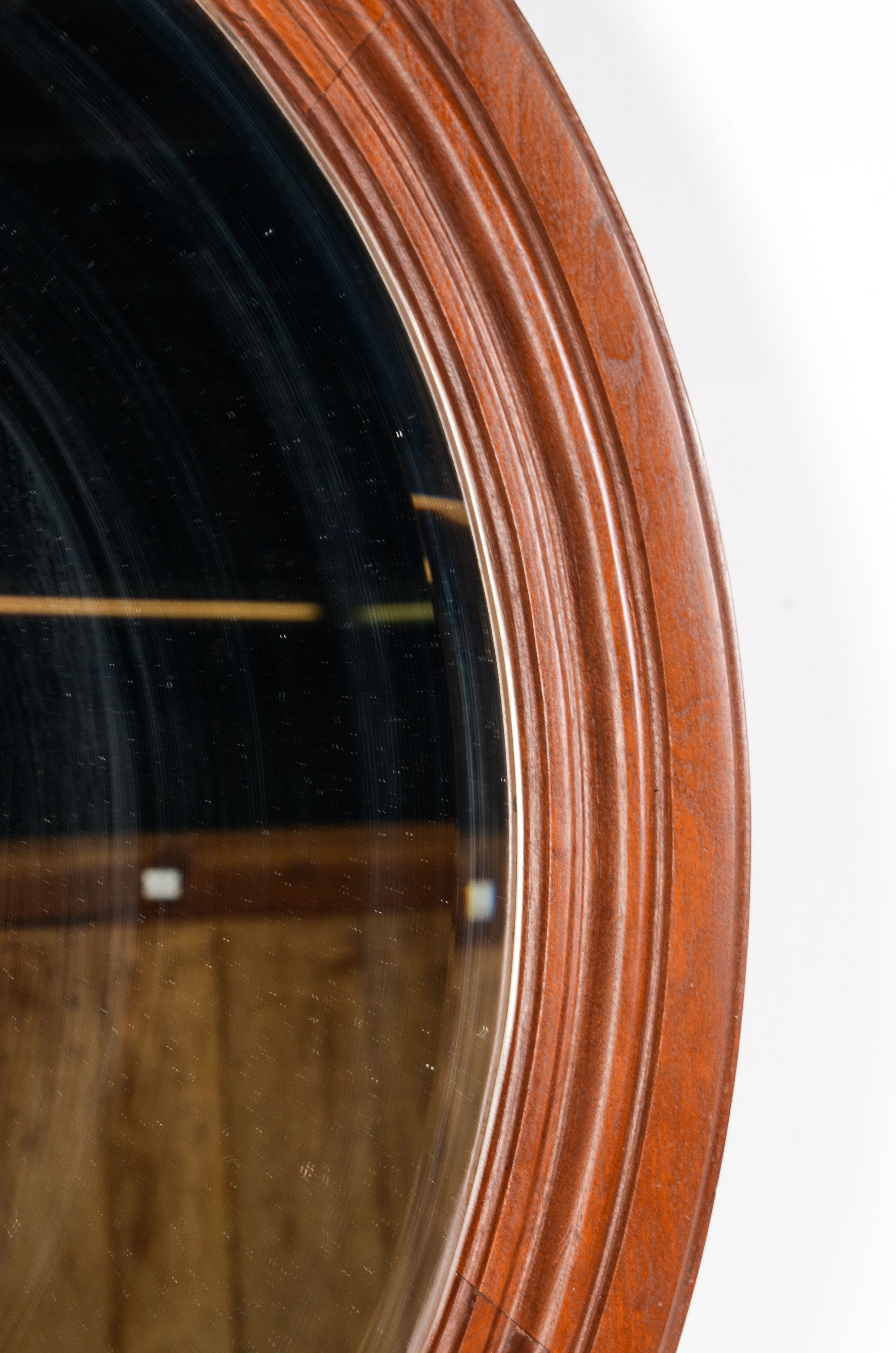 Oval Framed Wall Mirror