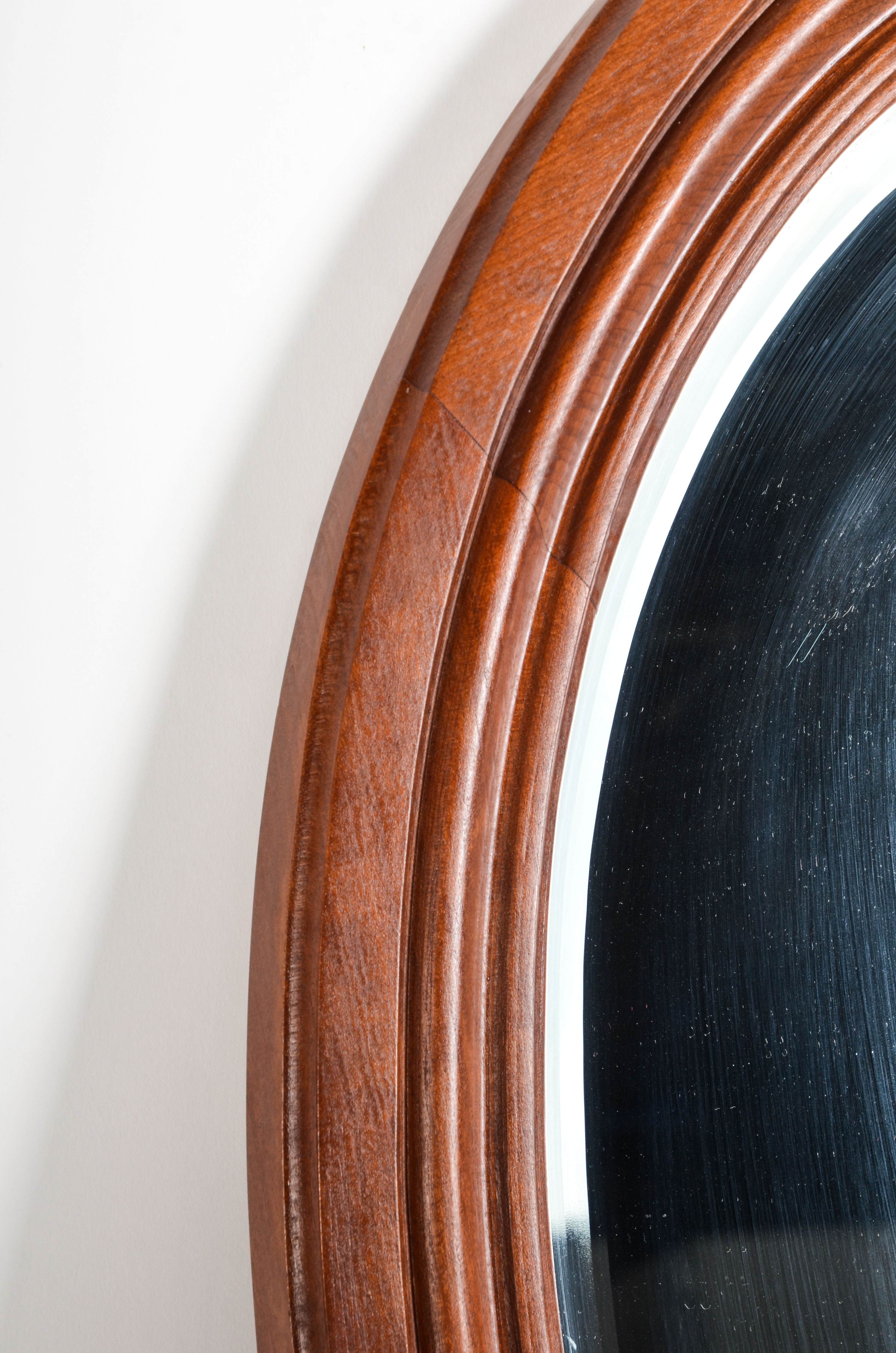 Oval Framed Wall Mirror