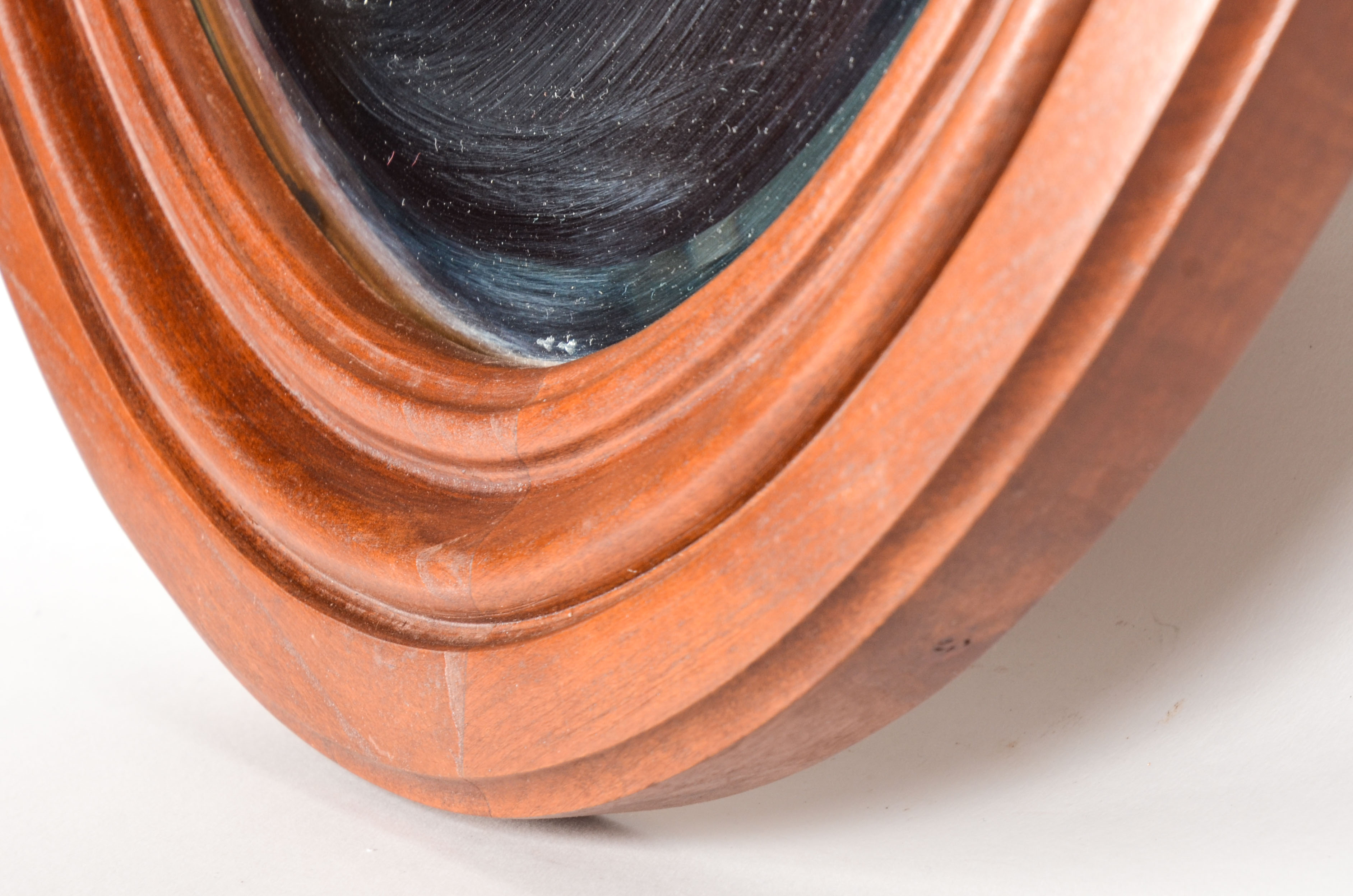 Oval Framed Wall Mirror