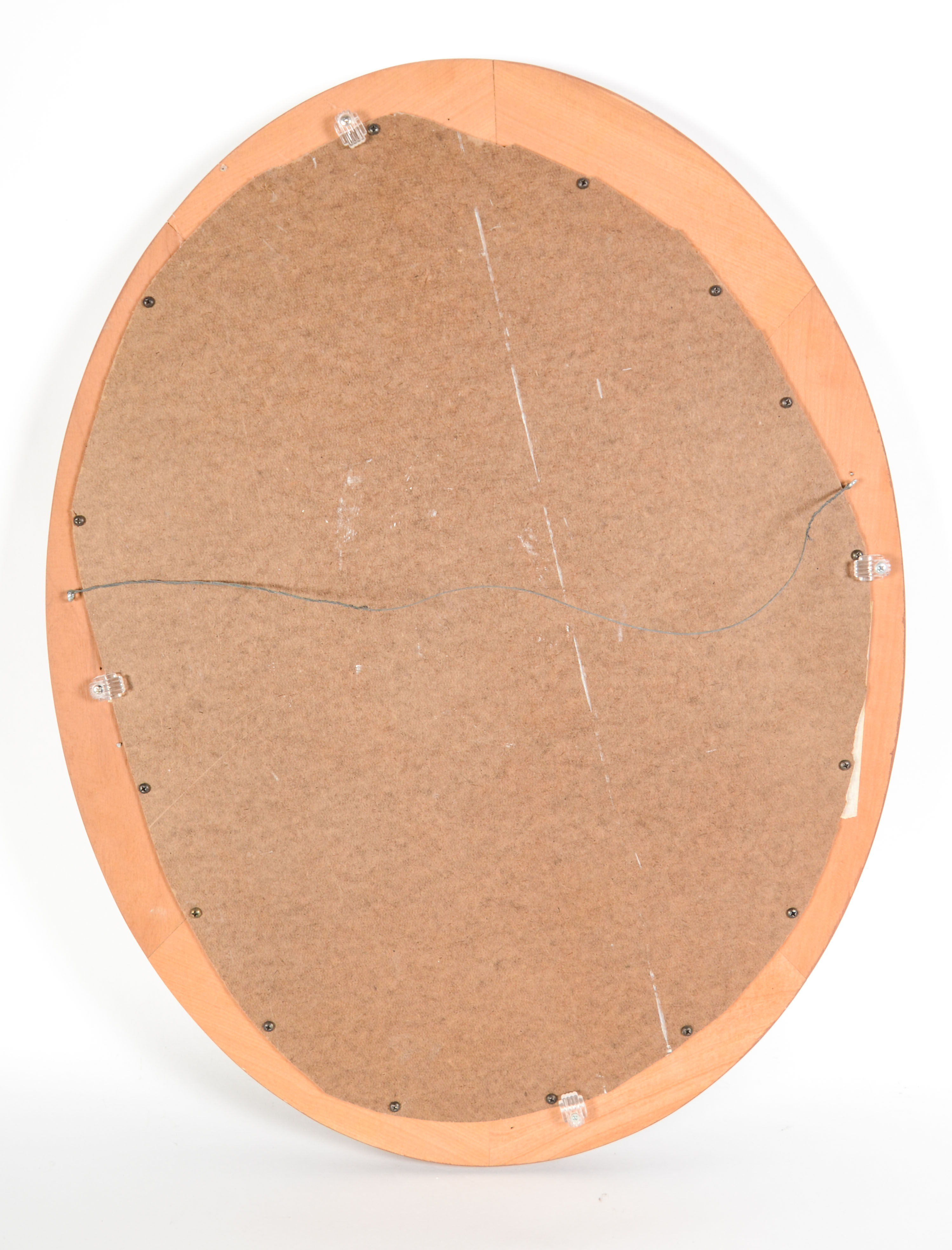 Oval Framed Wall Mirror