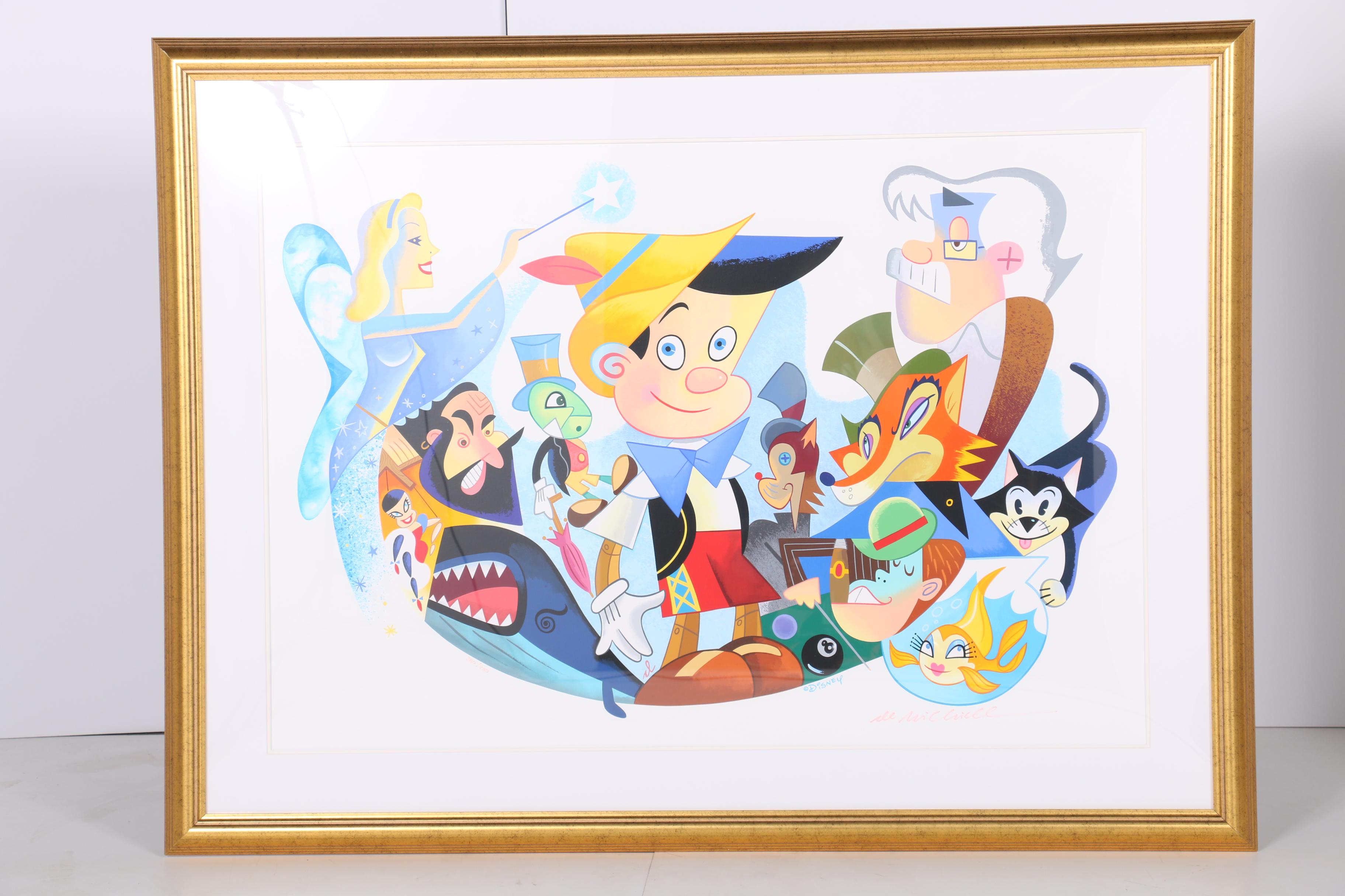 Robert de Michiell Limited Edition "Pinocchio's World" Serigraph