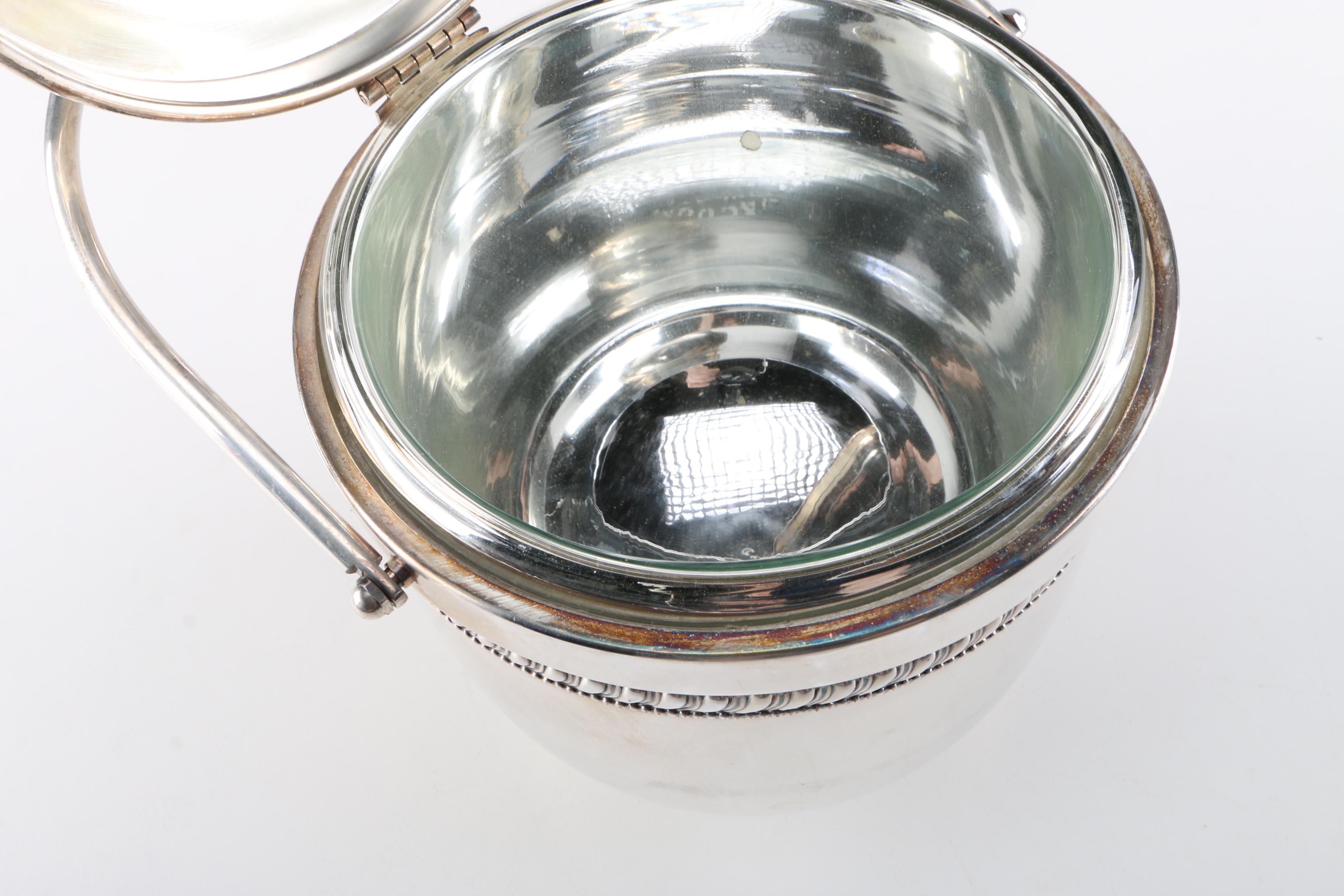 Silver Plate Tray and Vessels