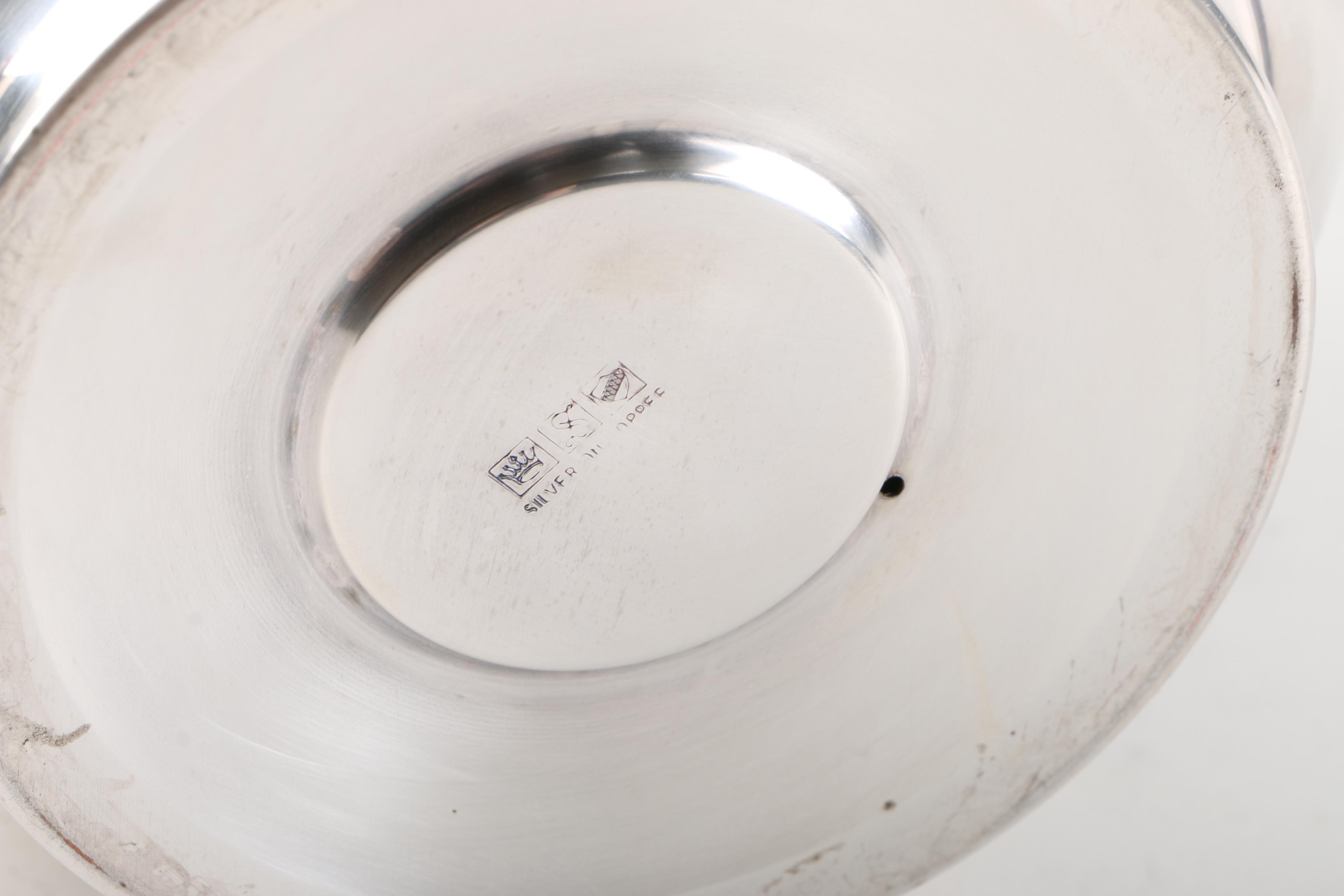 Silver Plate Tray and Vessels