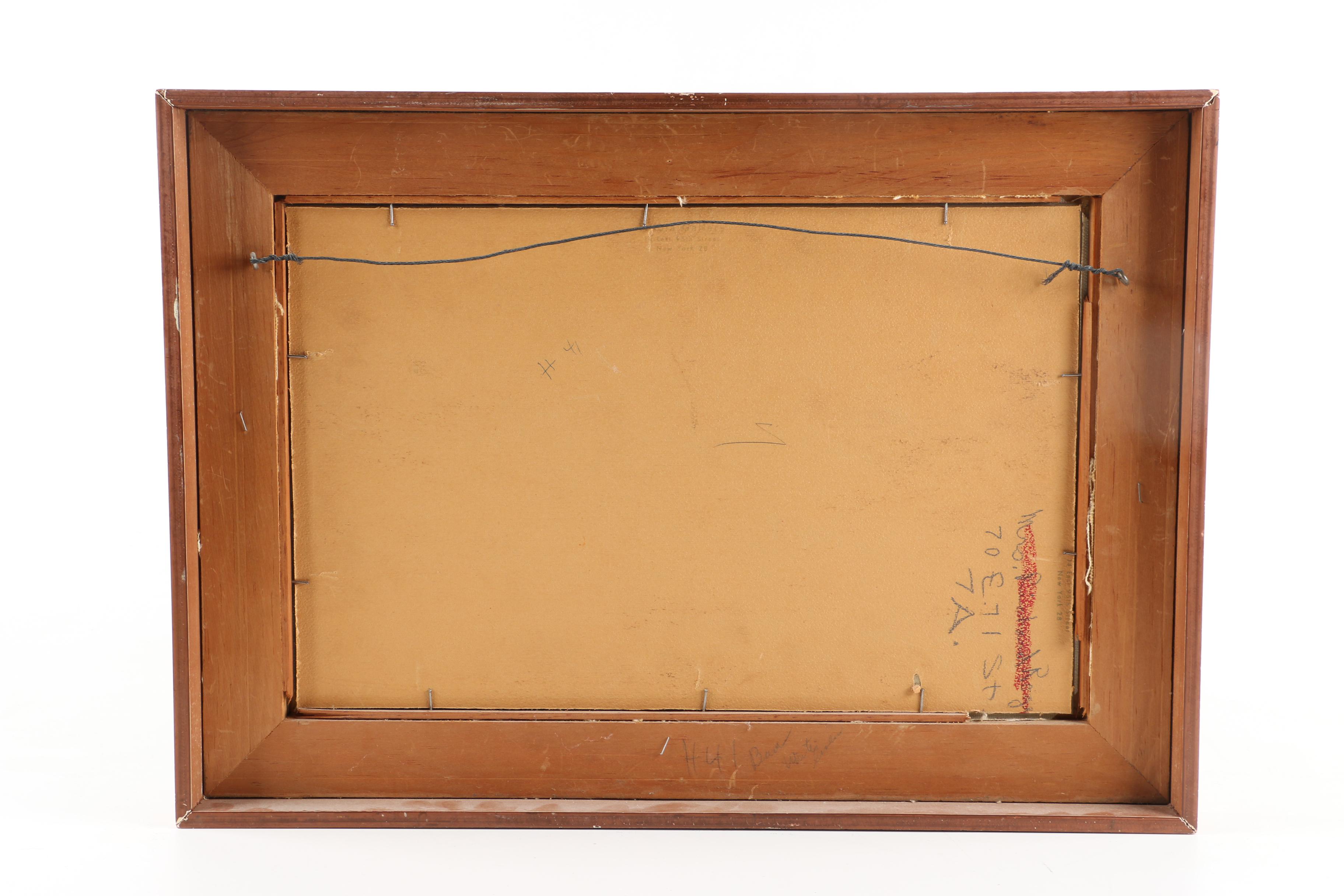 Howard Baer Abstract Oil Painting on Board