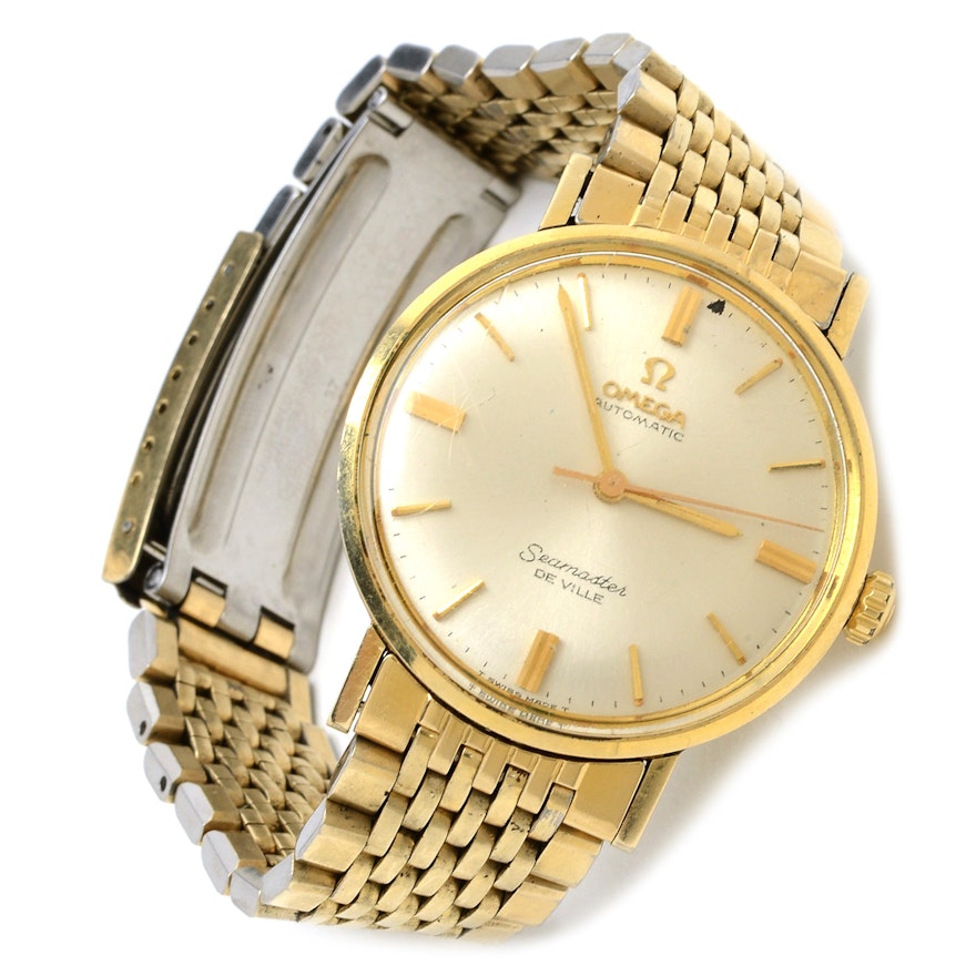 Vintage Omega Seamaster De Ville 14K Gold Filled Wristwatch