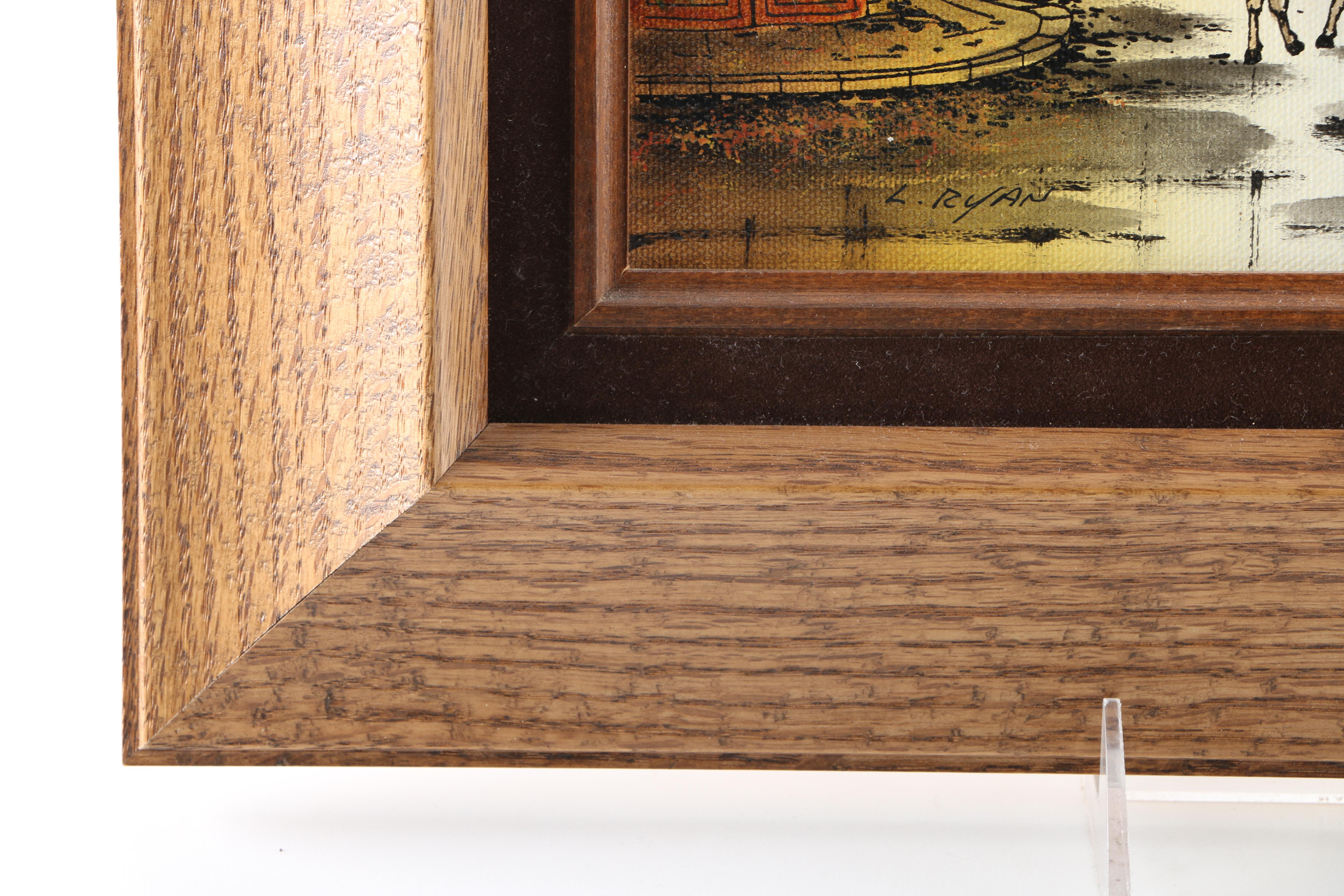 L. Ryan Oil on Canvas "Waiting"