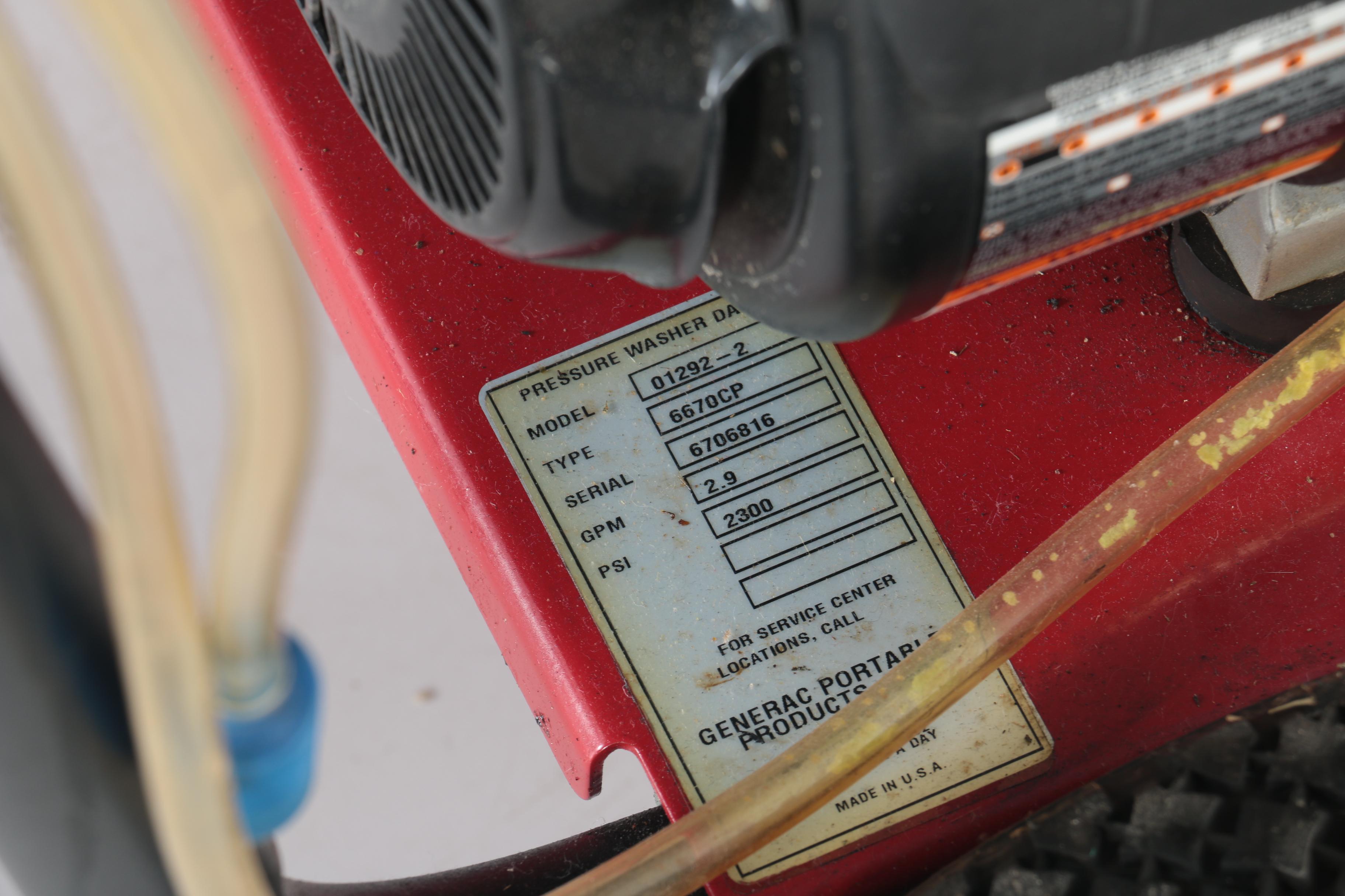 Generac Residential Pressure Washer