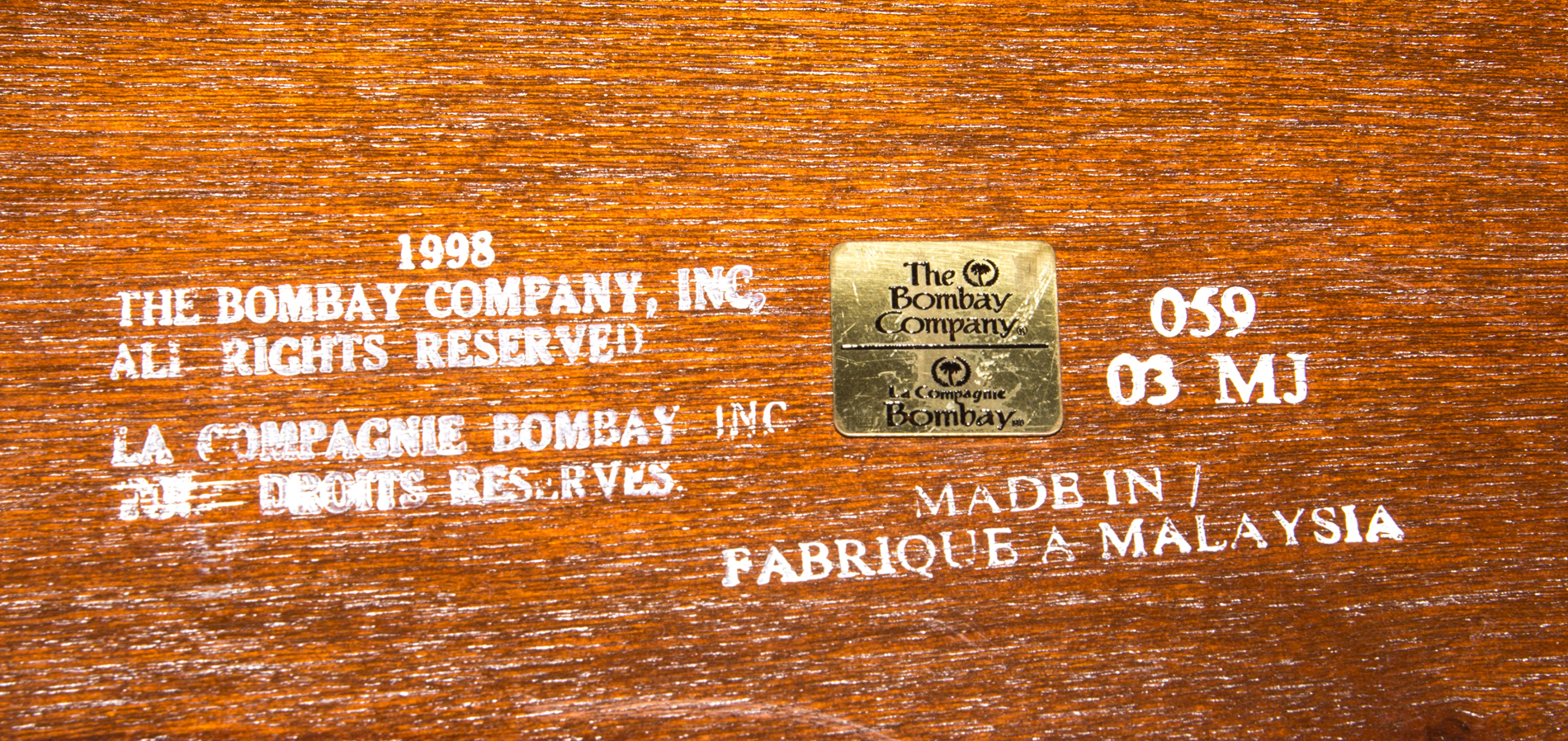 The Bombay Company Campaign Style Desk