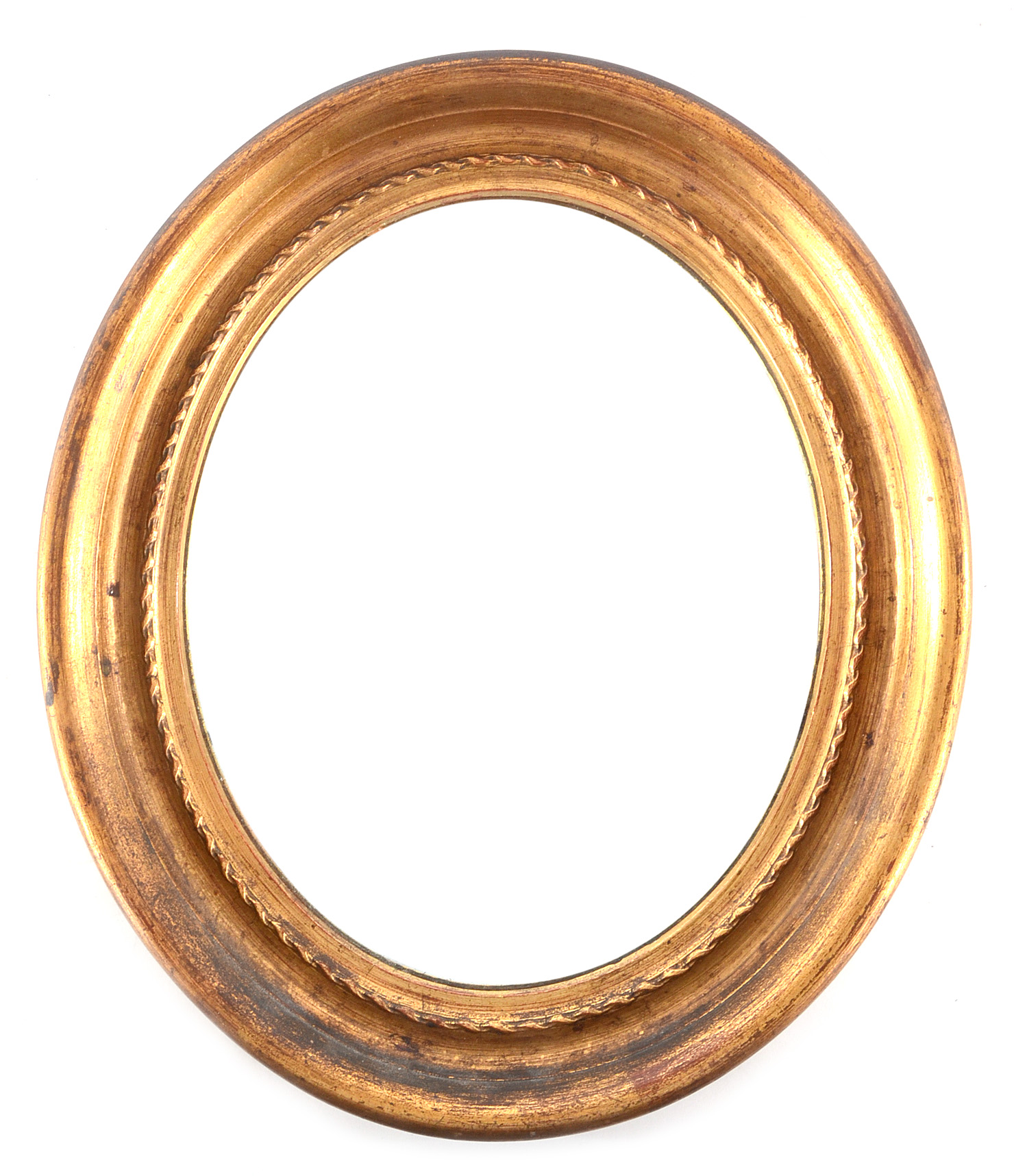 Gold-Tone Wood Framed Wall Mirrors