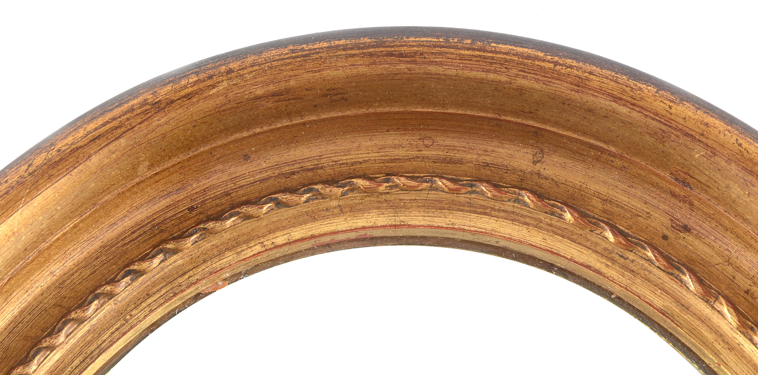 Gold-Tone Wood Framed Wall Mirrors