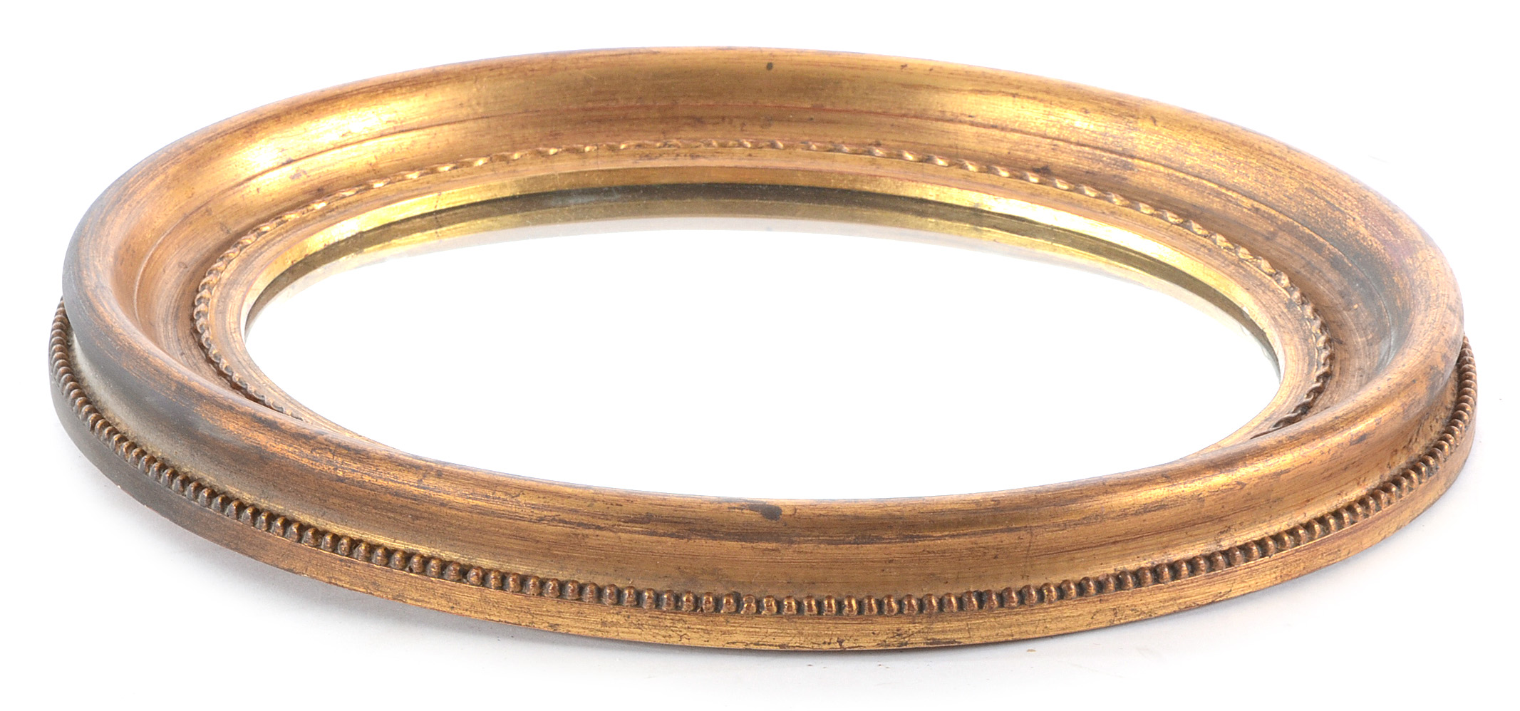 Gold-Tone Wood Framed Wall Mirrors