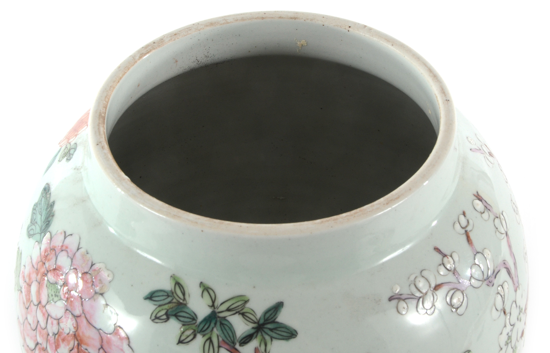 Hand Decorated Chinese Covered Jar