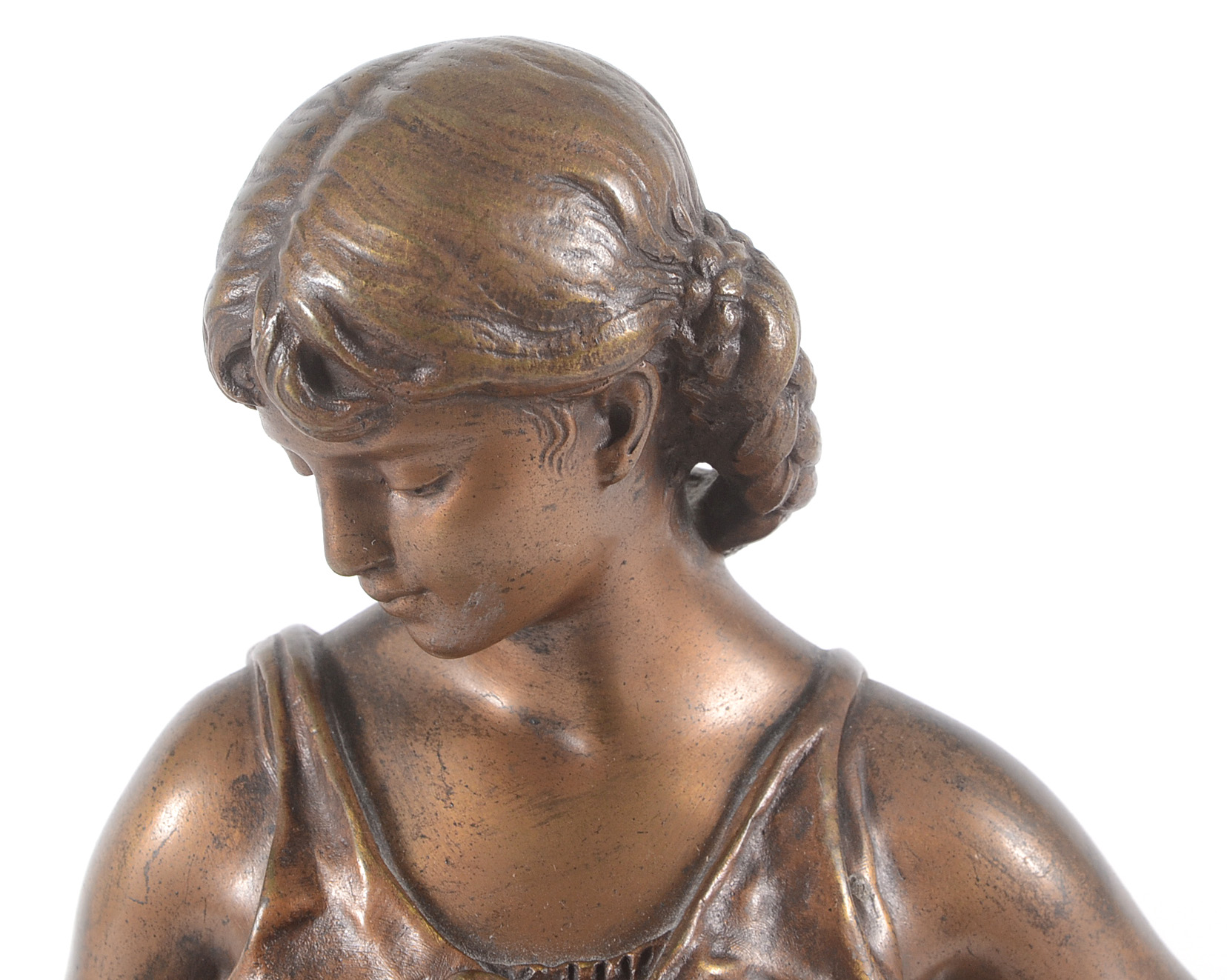 Hippolyte François Moreau Bronze Sculpture of "Printemps"