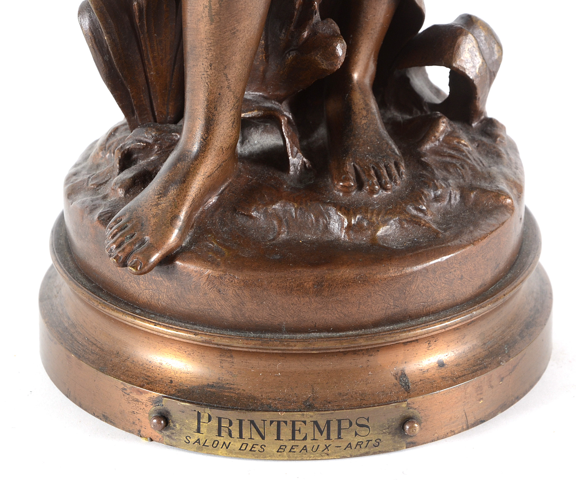 Hippolyte François Moreau Bronze Sculpture of "Printemps"