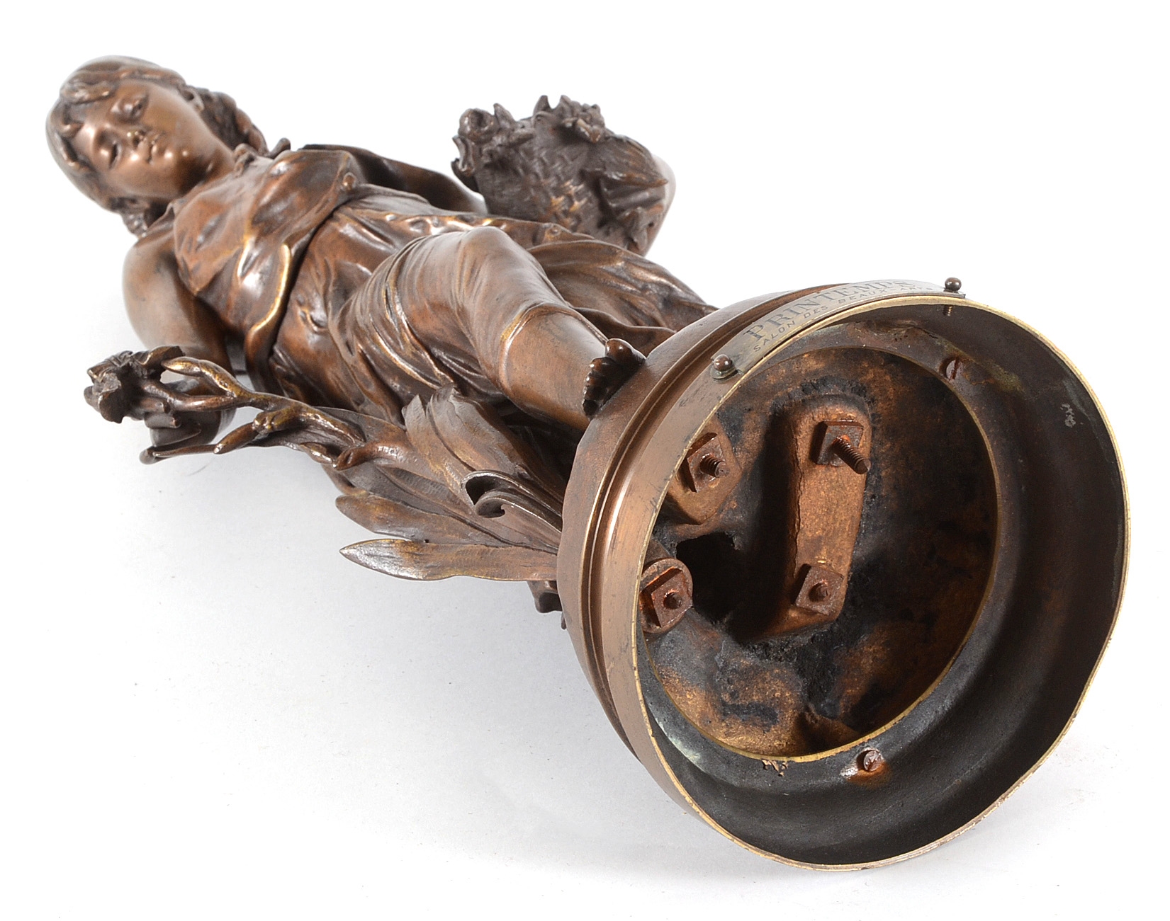 Hippolyte François Moreau Bronze Sculpture of "Printemps"