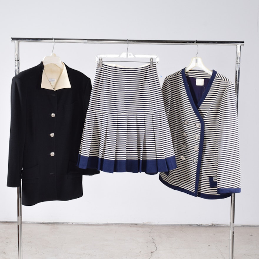 Women's Henri Bendel Jacket and Bullocks Wilshire Sweater and Skirt