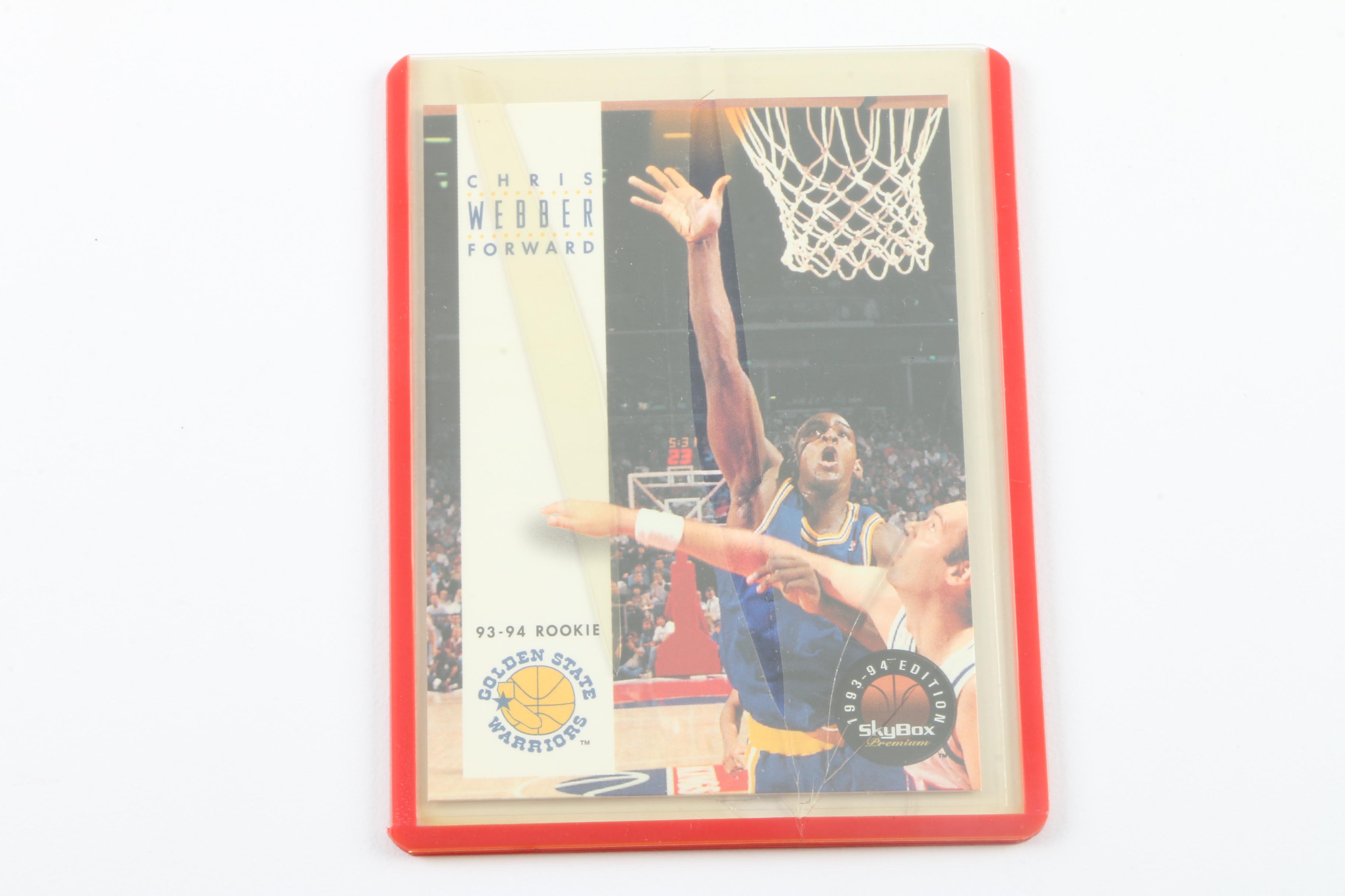 Collection of Chris Webber Basketball Cards