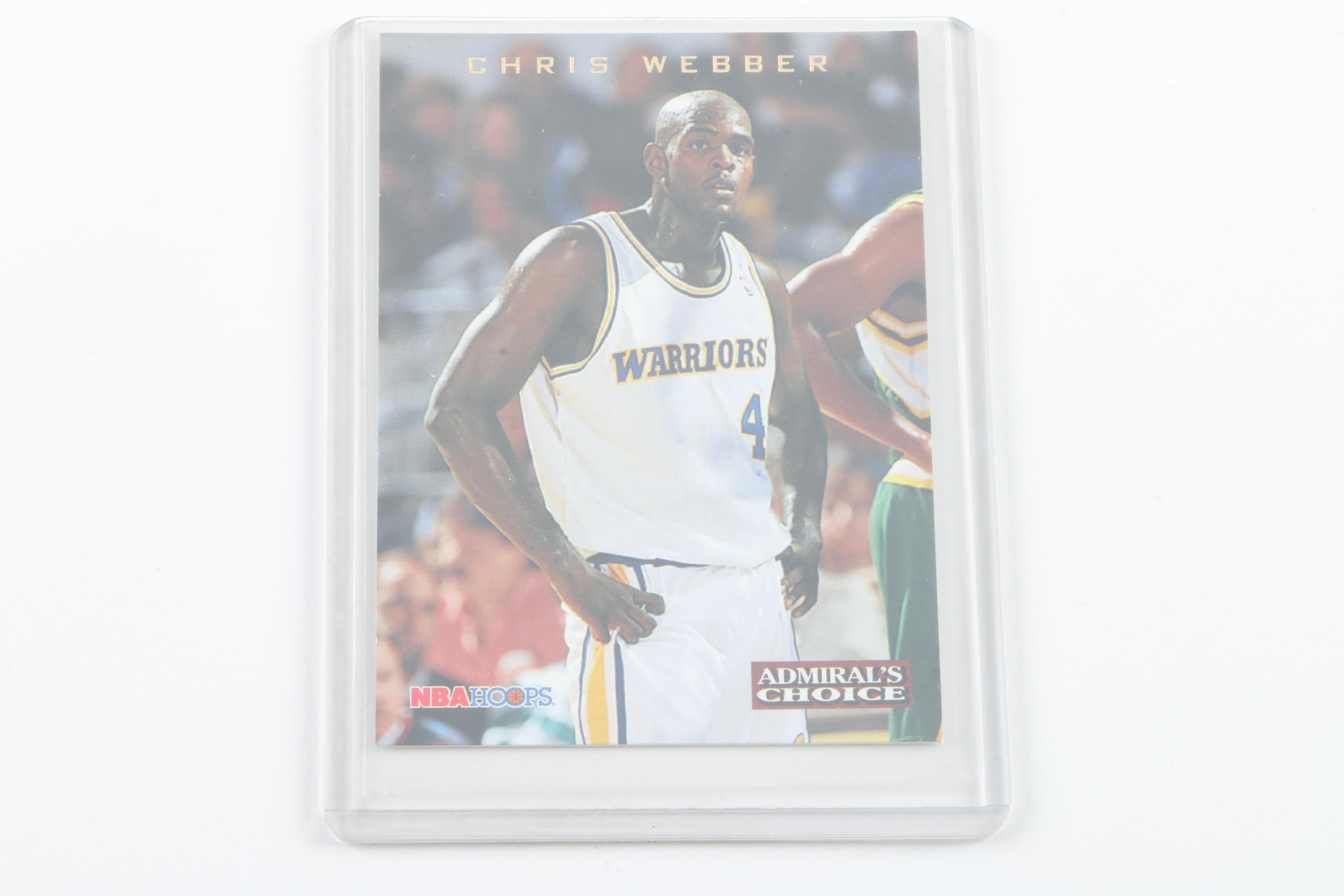 Collection of Chris Webber Basketball Cards