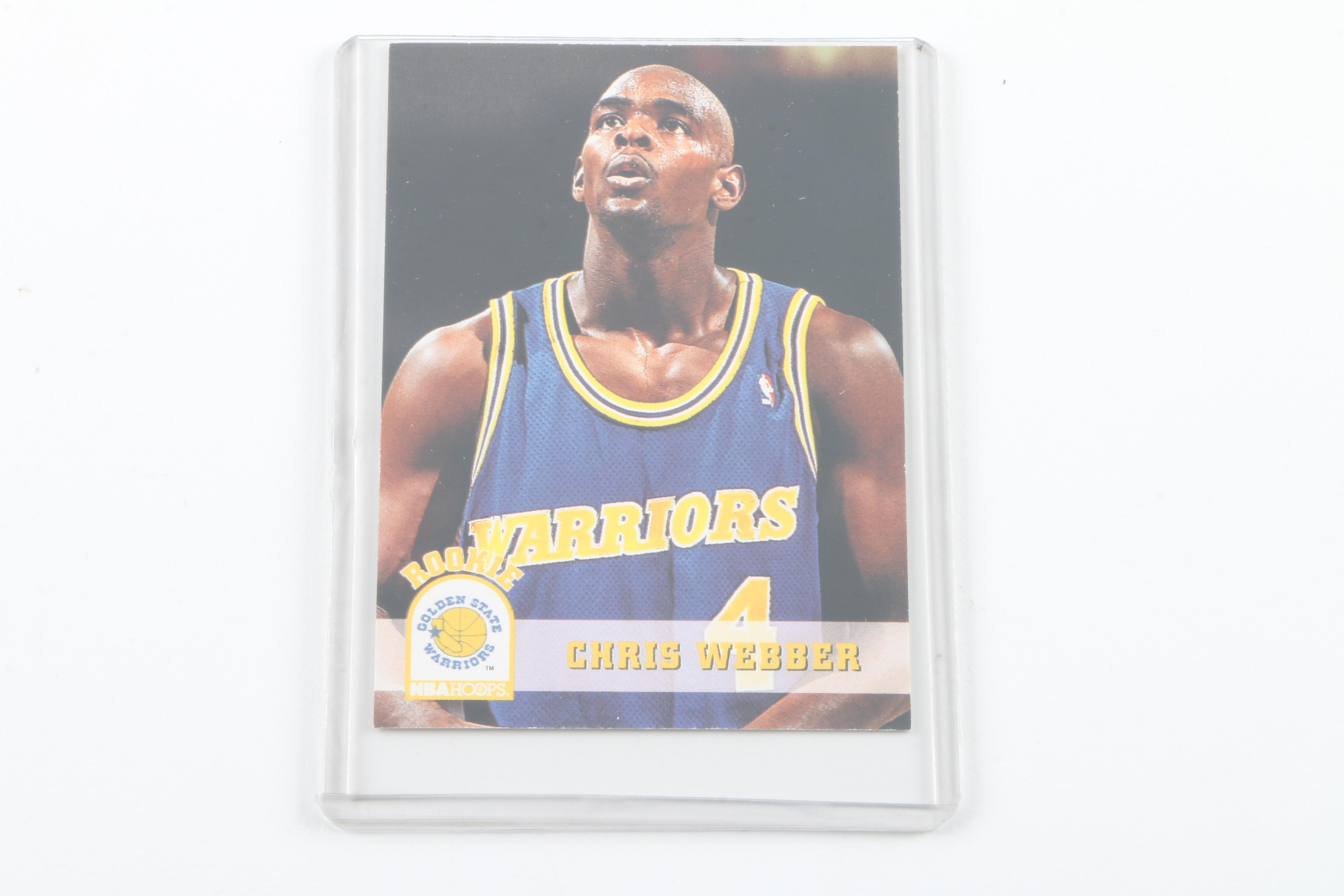 Collection of Chris Webber Basketball Cards
