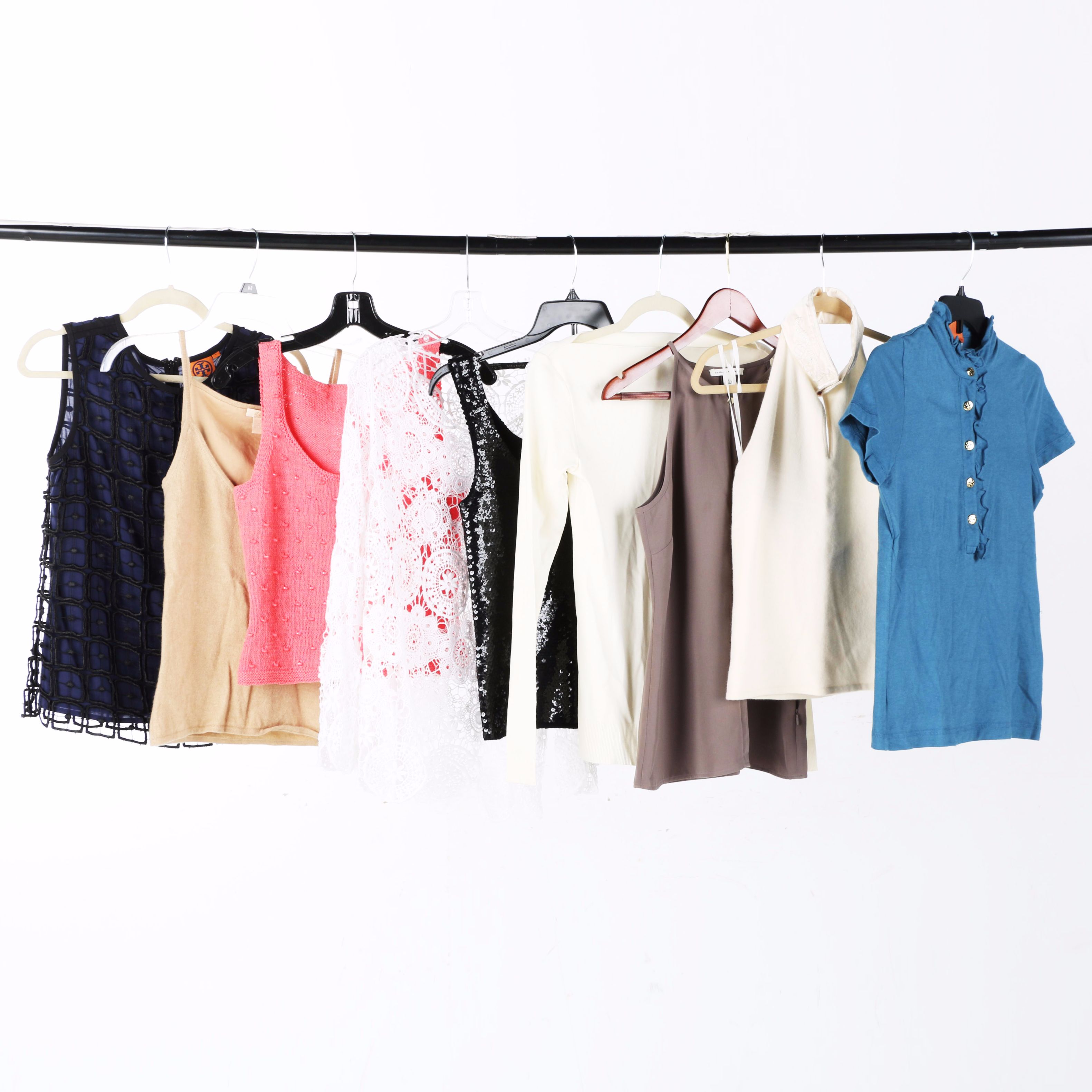 Assortment of Women's Tops Featuring Tory Burch