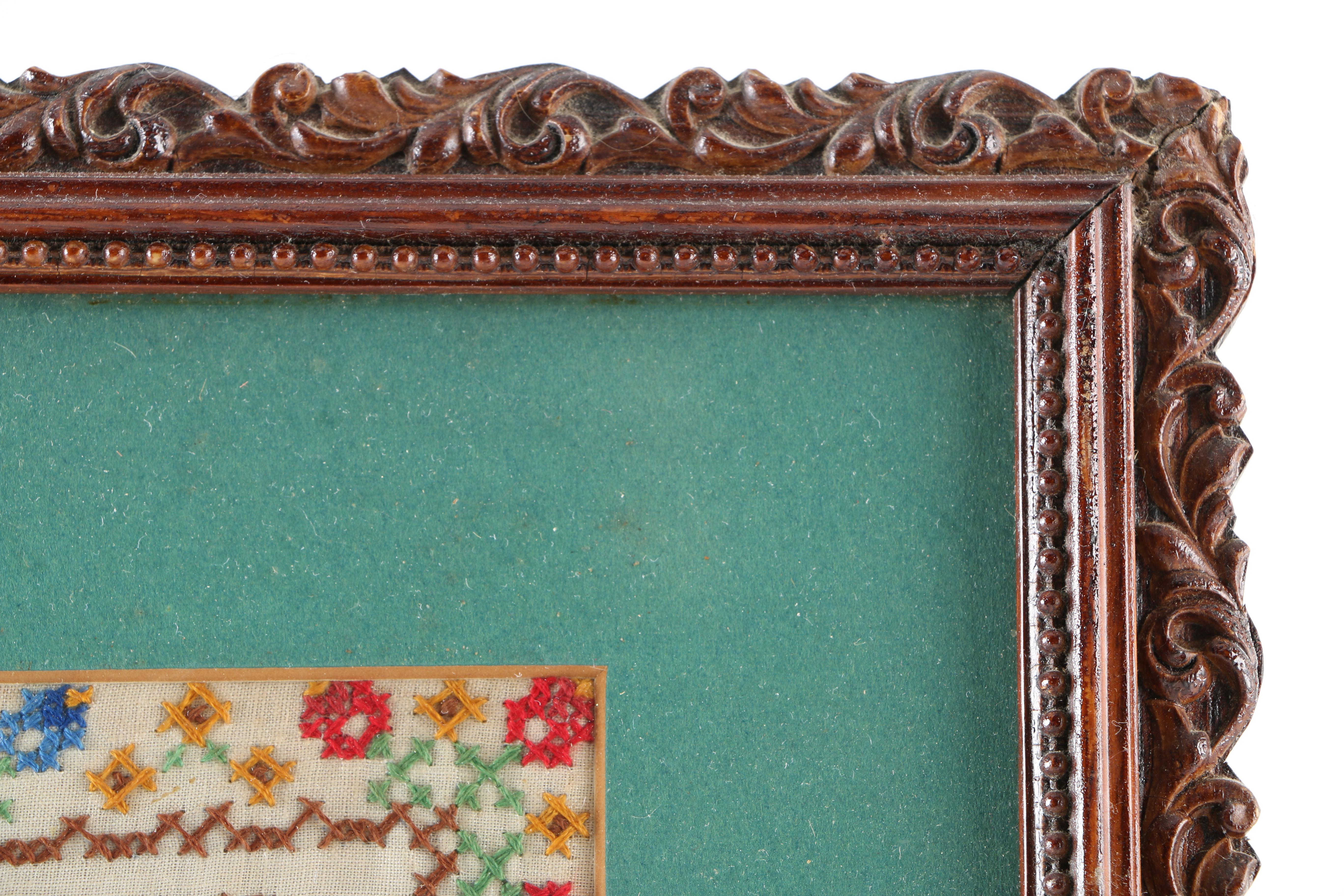 Vintage Framed Cross Stitch Samplers