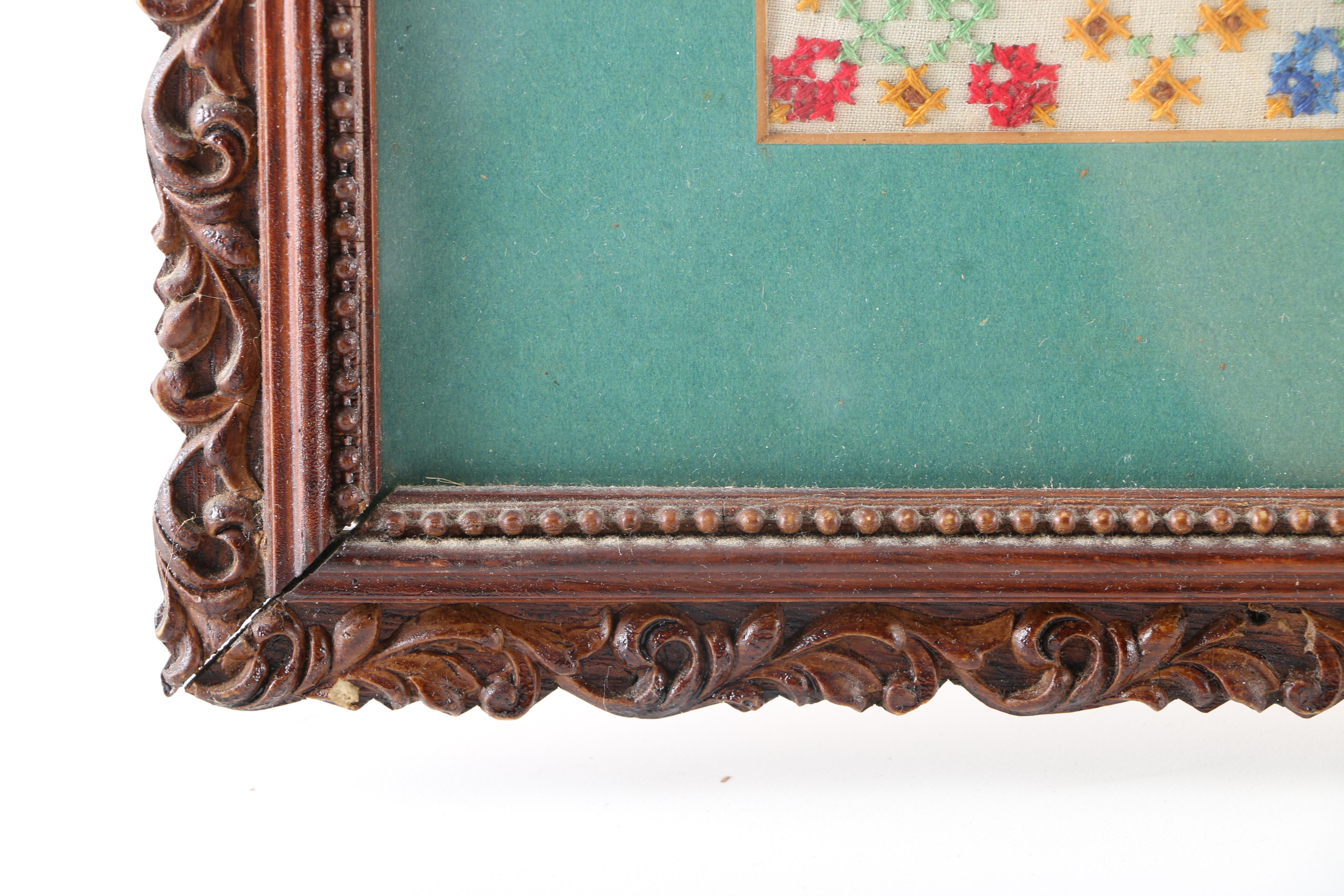 Vintage Framed Cross Stitch Samplers