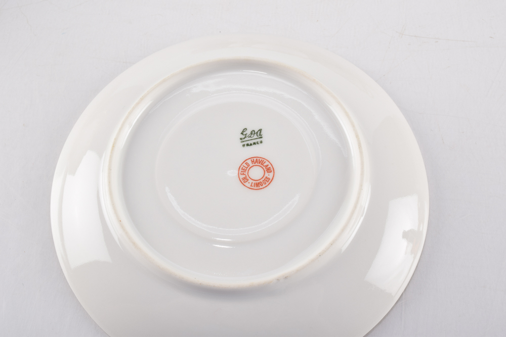 Charles Field Haviland Limoges "Head 140" Bouillon Bowls and Saucers