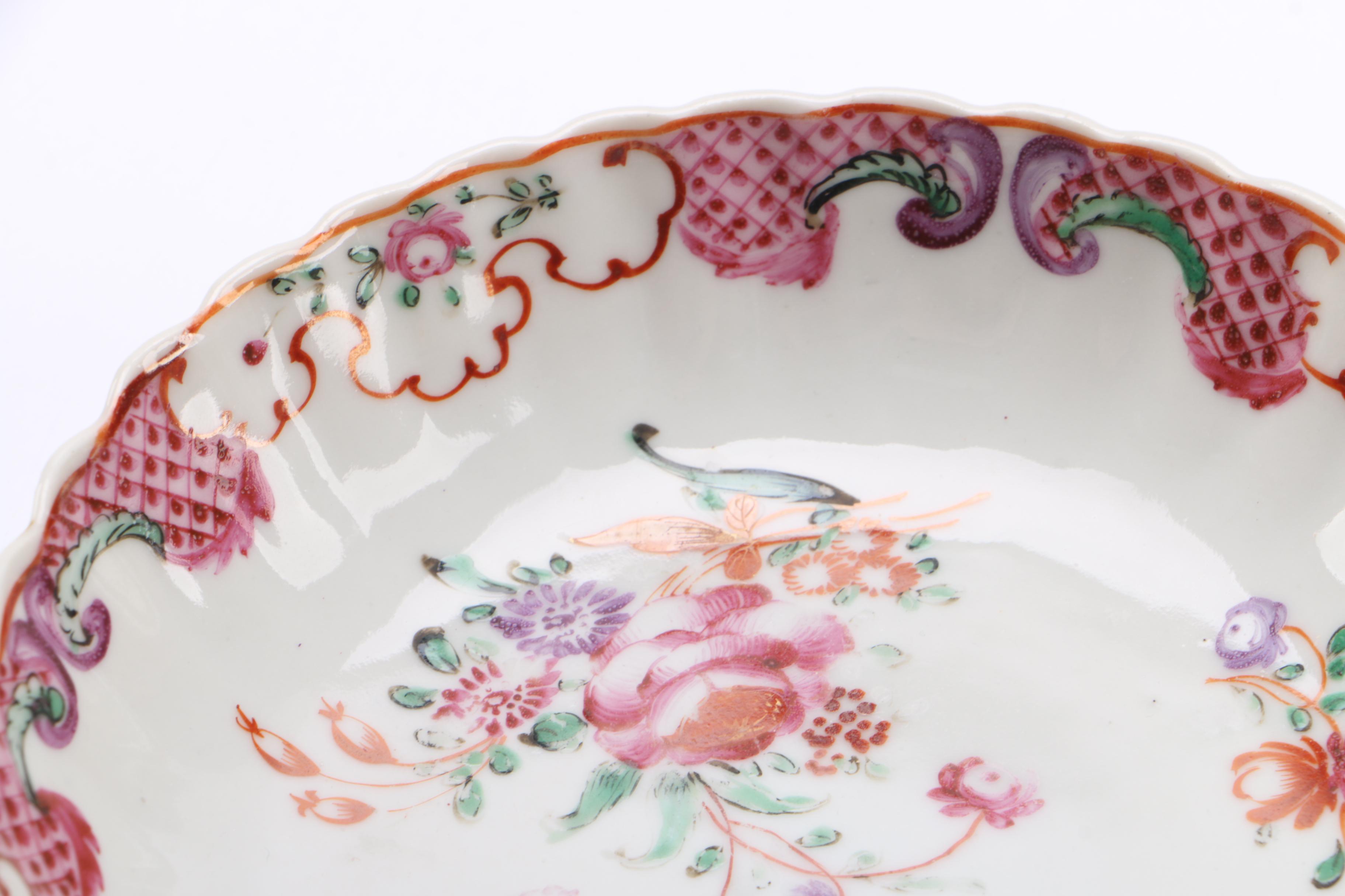 Antique Chinese Famille Rose Tea Bowl And Saucer