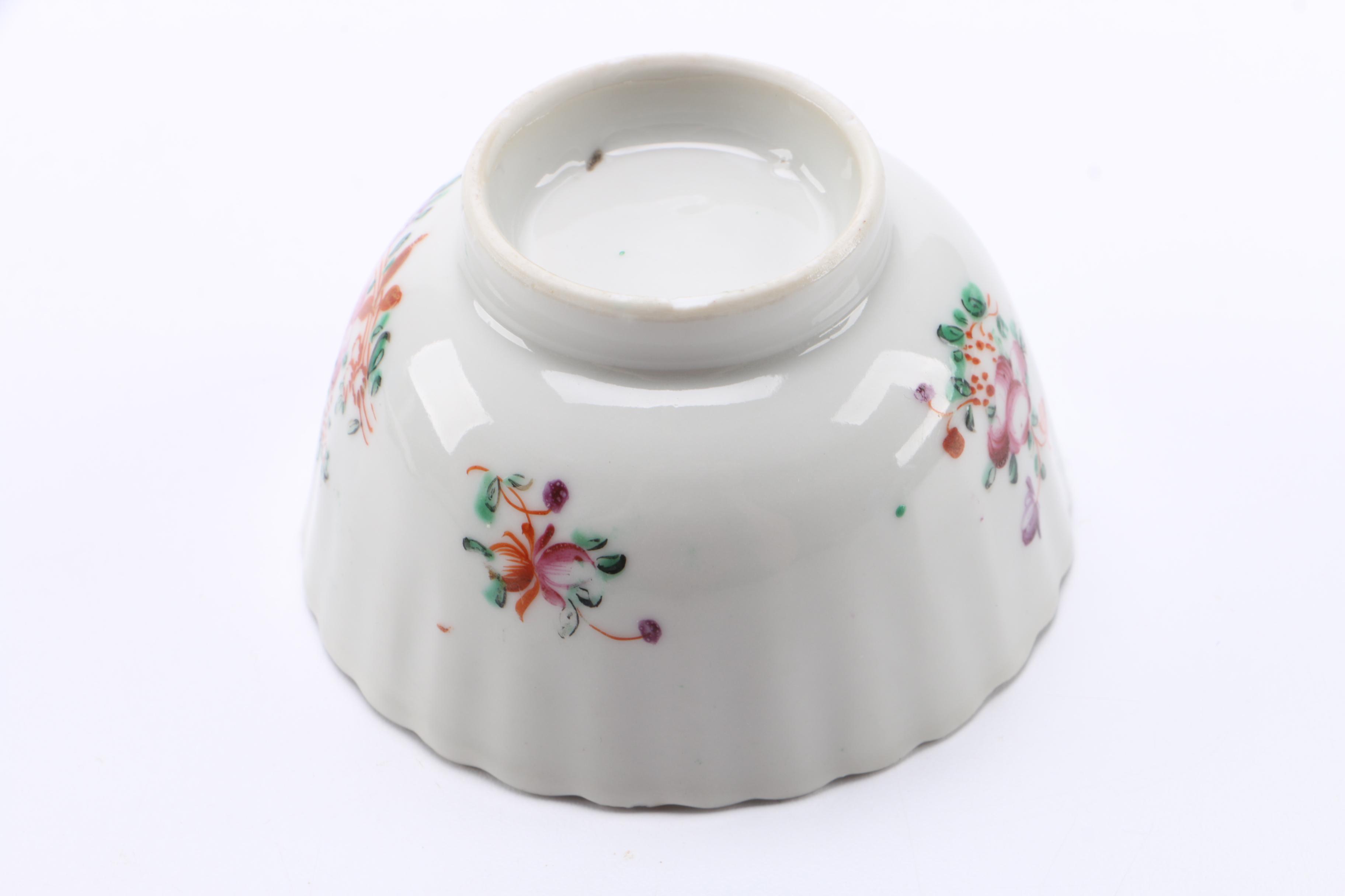 Antique Chinese Famille Rose Tea Bowl And Saucer