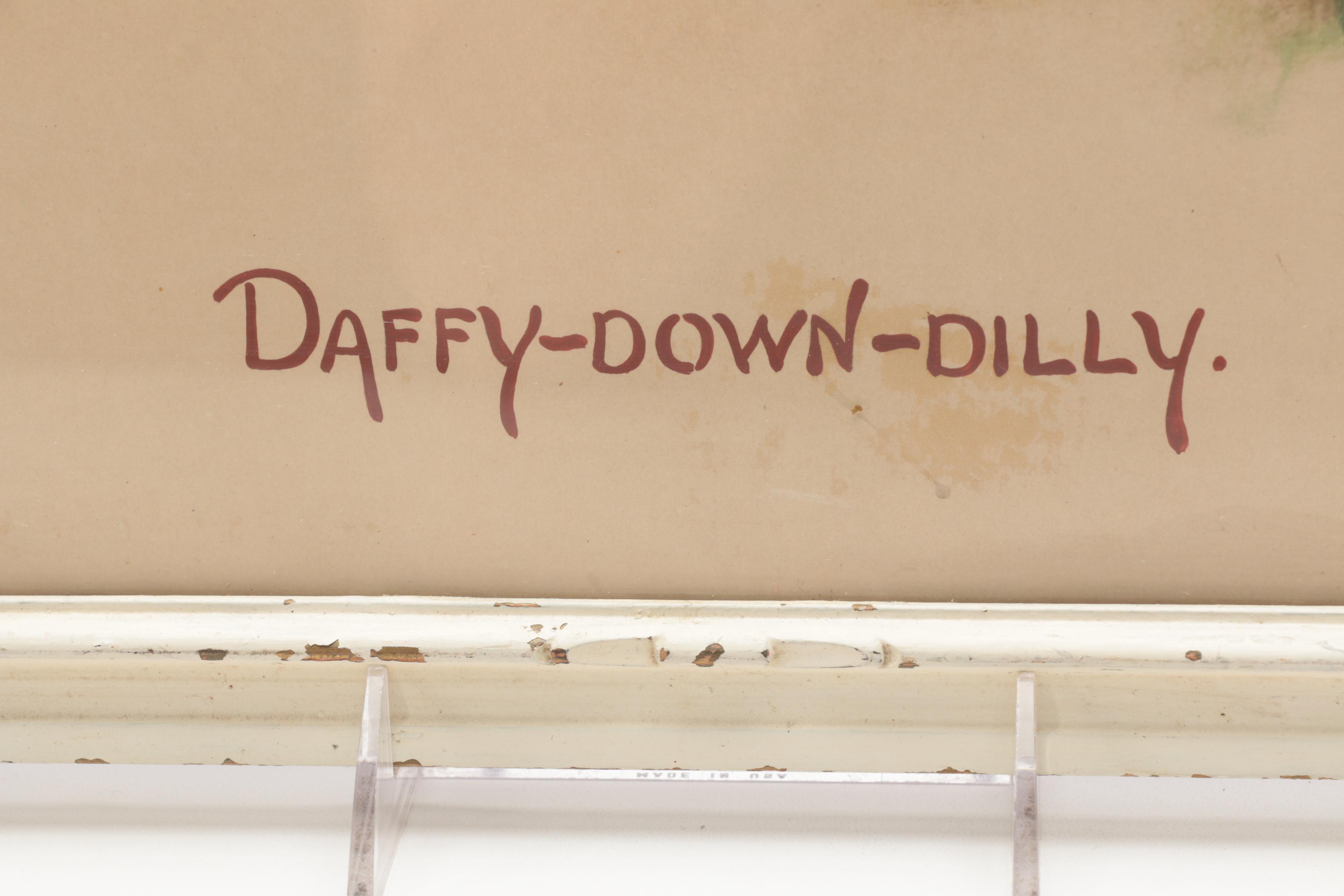 Hand-Painted Offset Lithograph After Mary LaFetra Russell