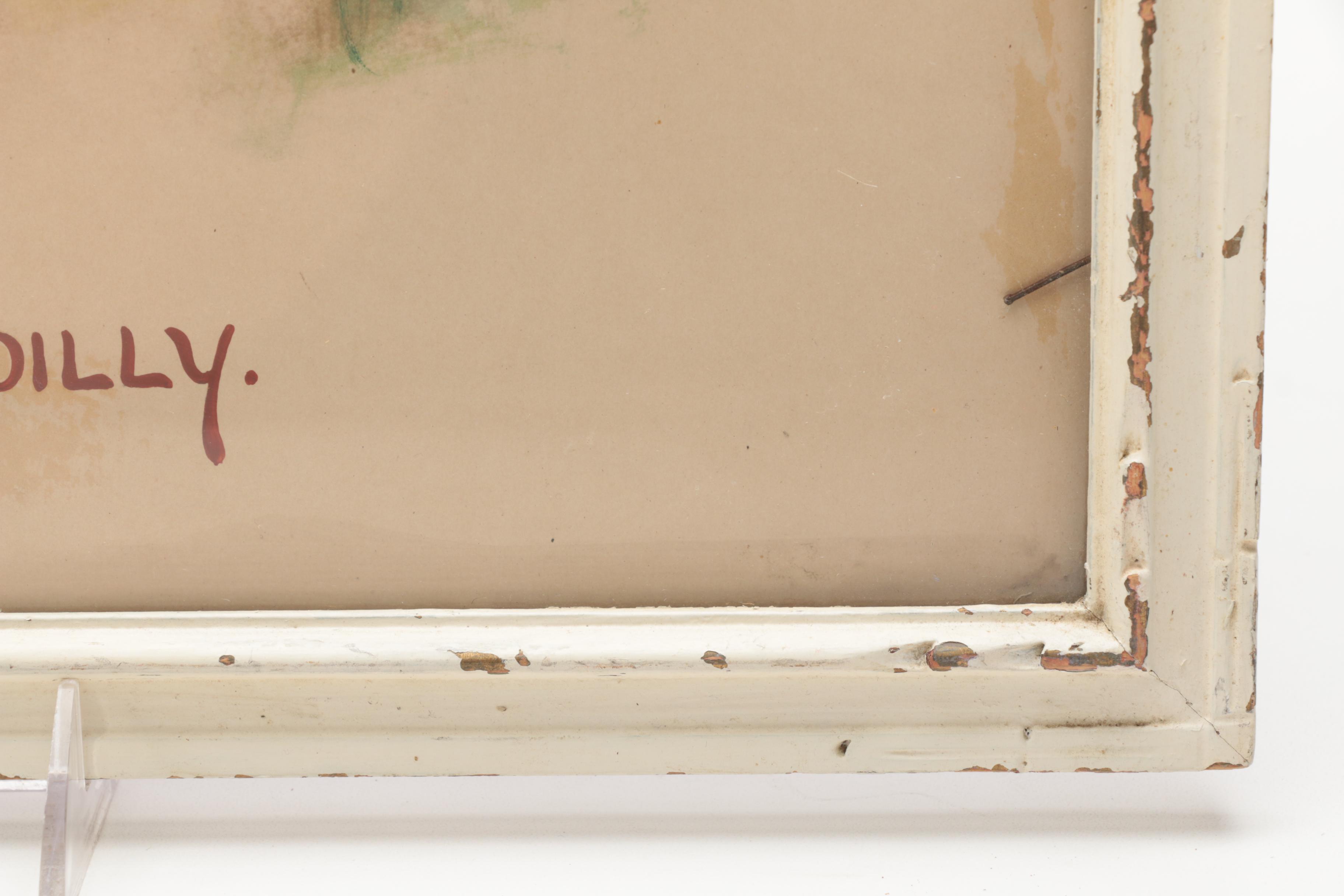 Hand-Painted Offset Lithograph After Mary LaFetra Russell