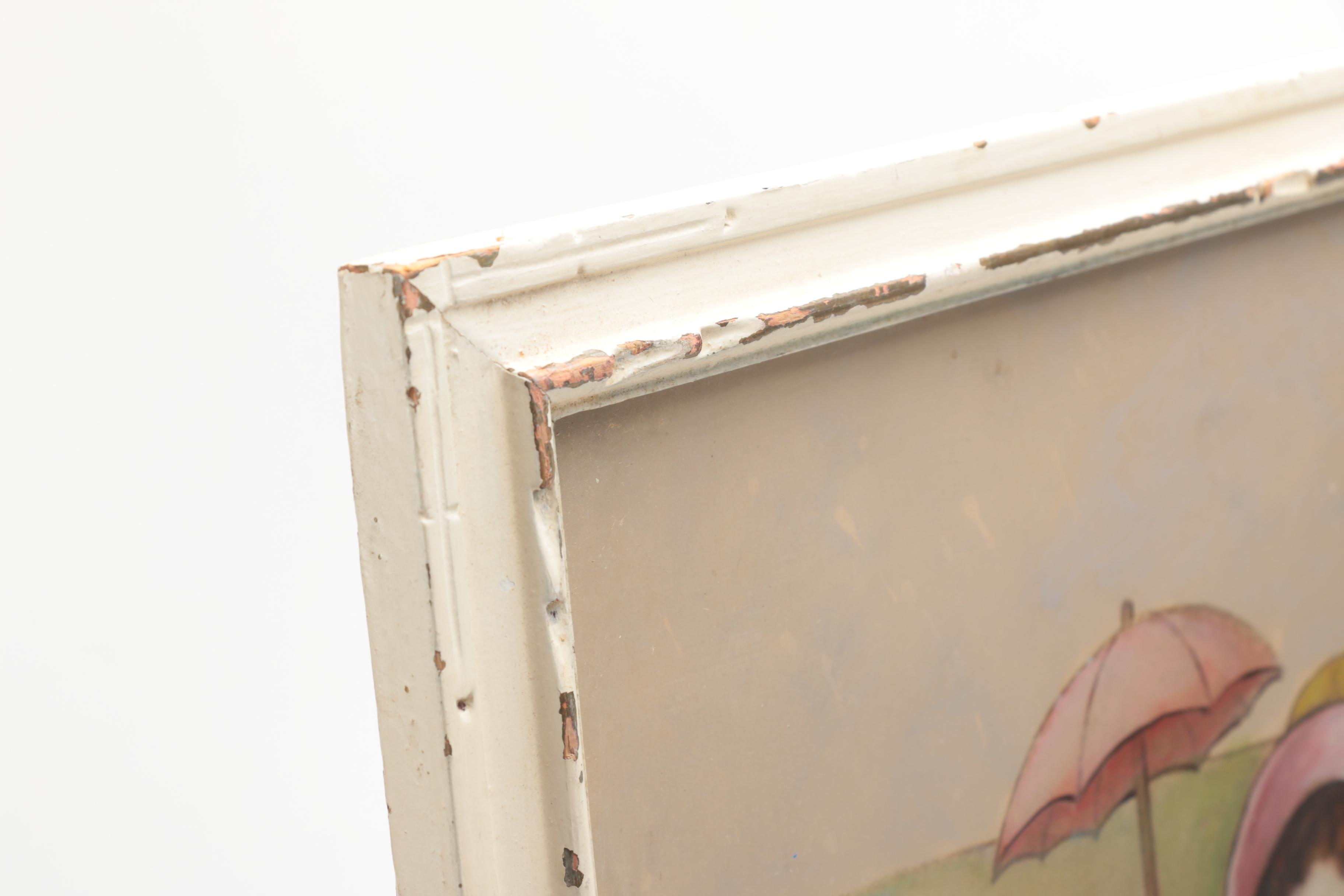 Hand-Painted Offset Lithograph After Mary LaFetra Russell